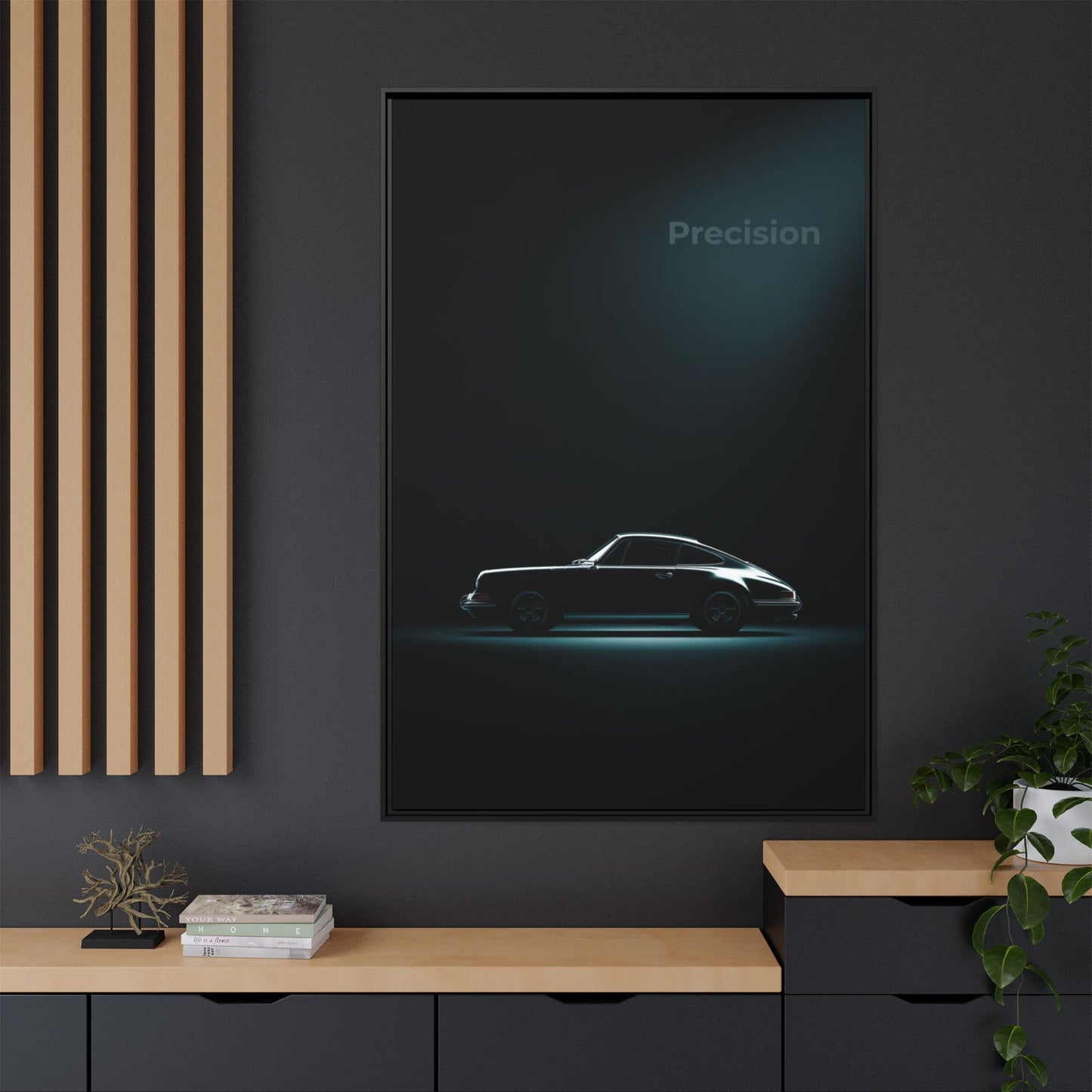 Porsche 911 – Precision Silhouette | Luxury Matte Canvas