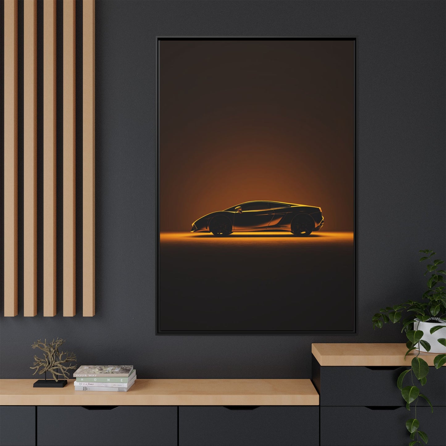 Lamborghini Gallardo – Classic Bull Silhouette | Luxury Matte Canvas