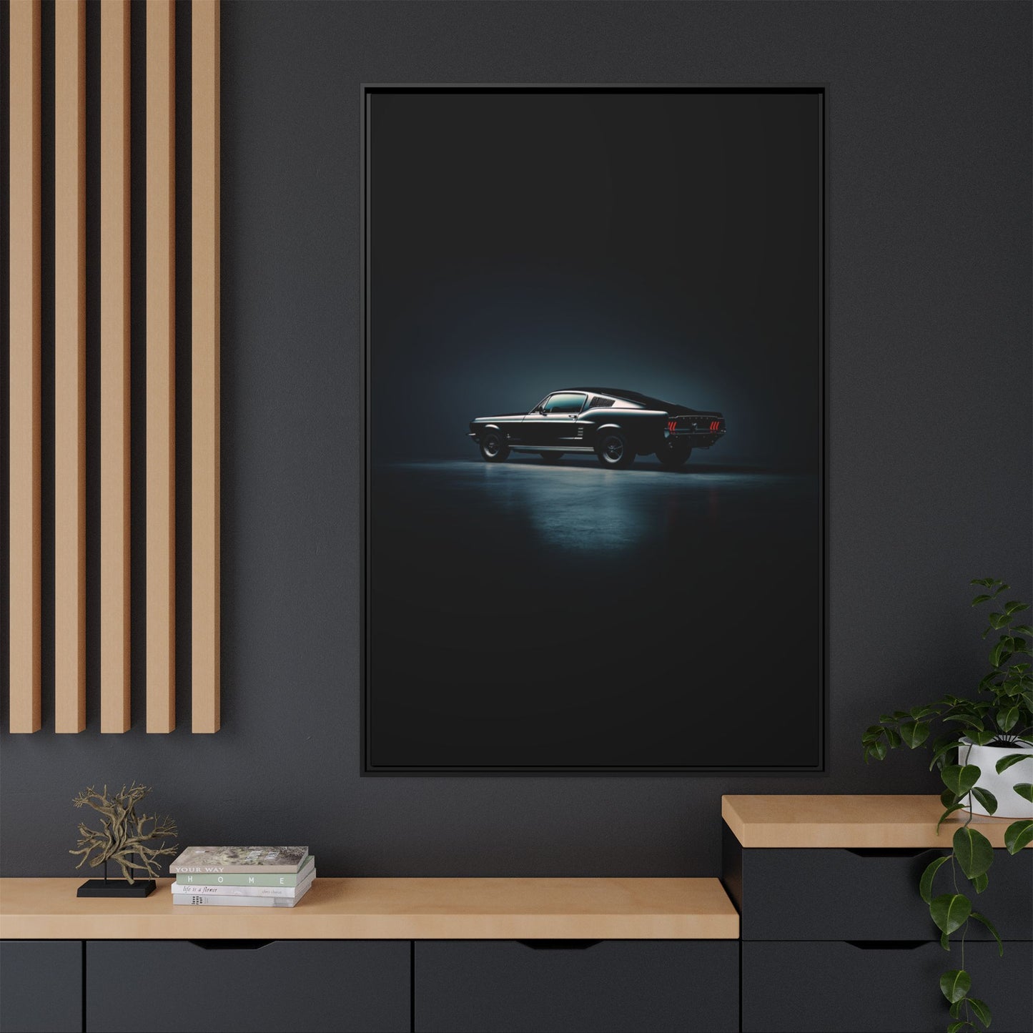 1967 Ford Mustang – Classic Muscle Silhouette | Luxury Matte Canvas