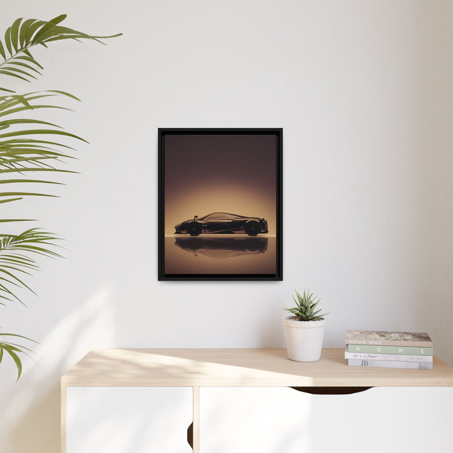 Pagani Huayra – Airflow Silhouette | Luxury Matte Canvas