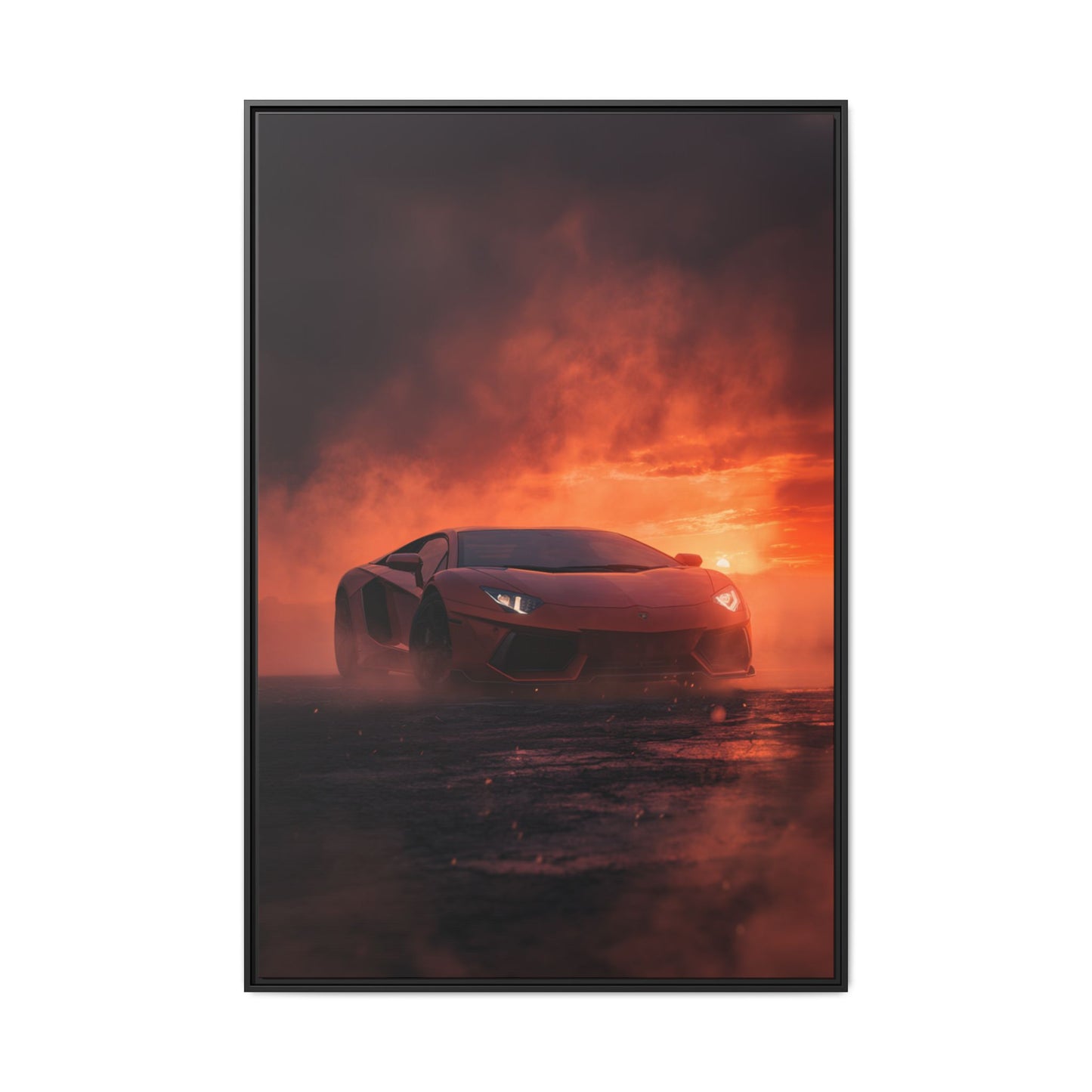 Lamborghini Aventador – Dominance Silhouette | Luxury Matte Canvas