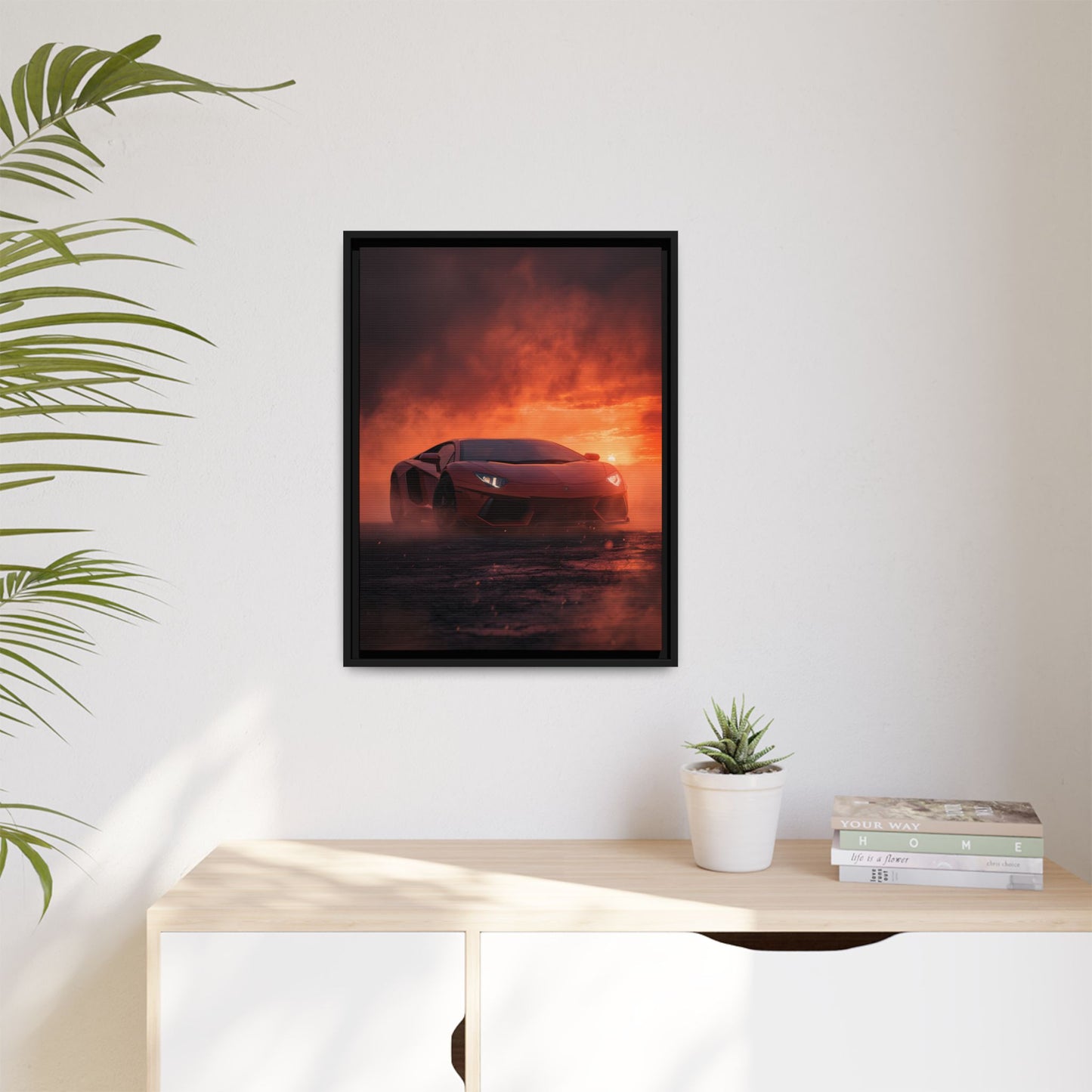 Lamborghini Aventador – Dominance Silhouette | Luxury Matte Canvas