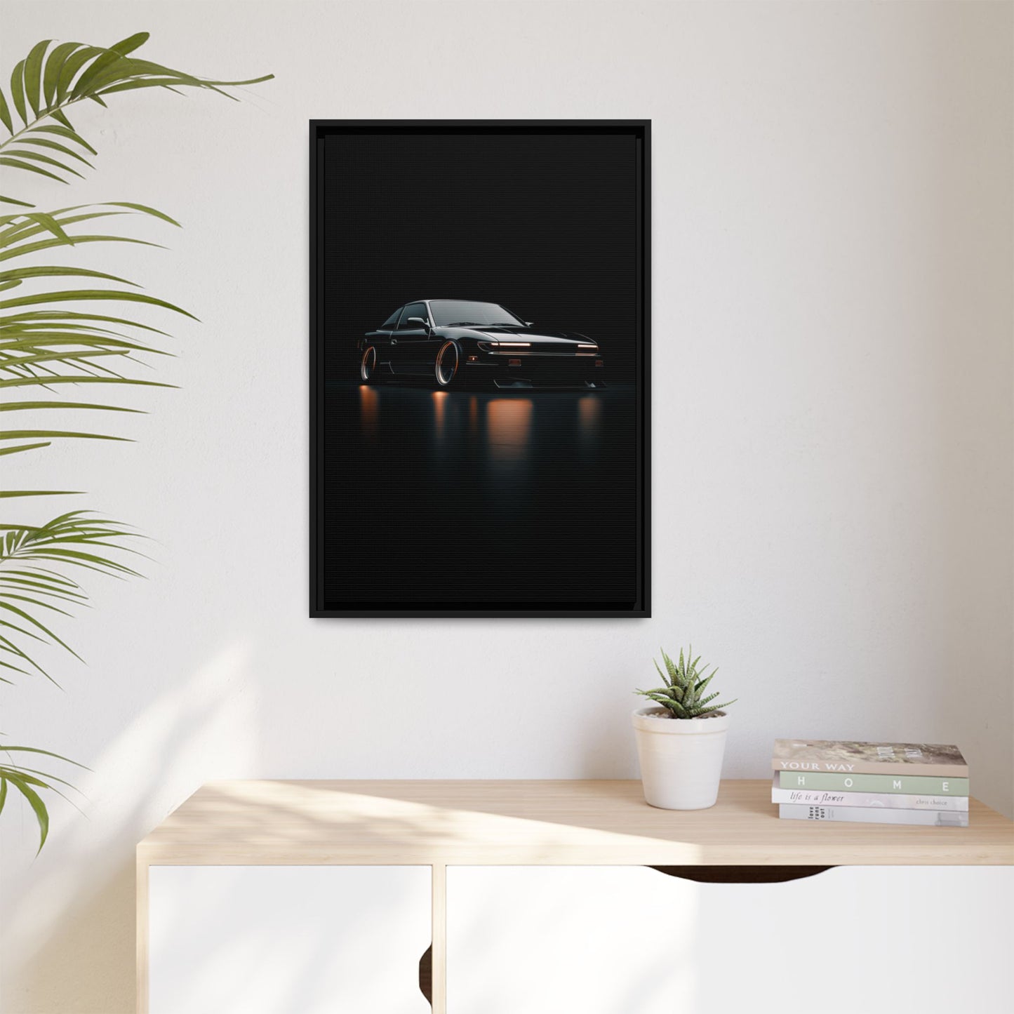 Nissan 240SX S13 – JDM Drift Icon Silhouette | Luxury Matte Canvas
