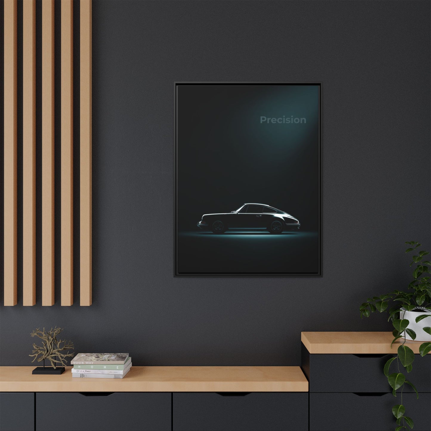 Porsche 911 – Precision Silhouette | Luxury Matte Canvas