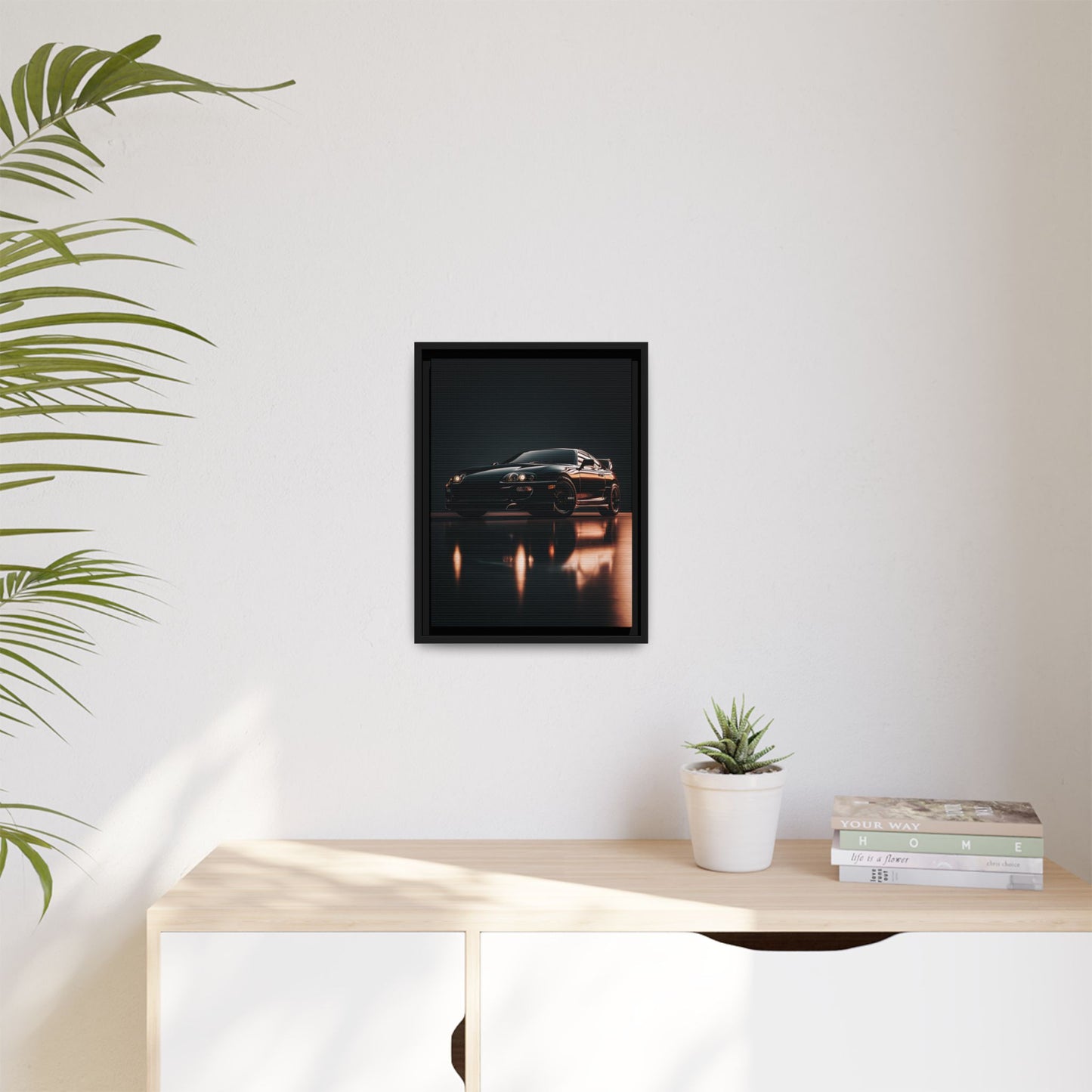 Toyota Supra MK4 – JDM Icon Silhouette | Luxury Matte Canvas