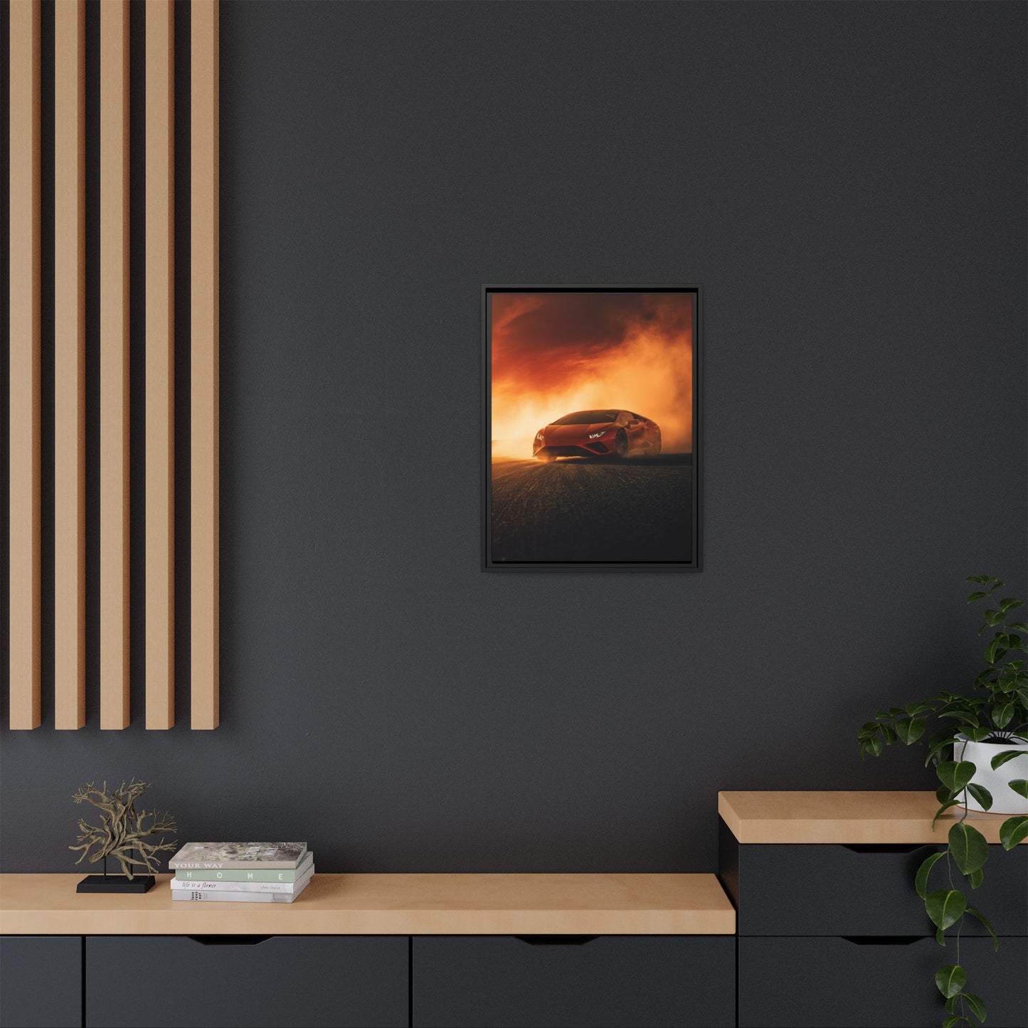 Lamborghini Huracán – Apex Silhouette | Luxury Matte Canvas