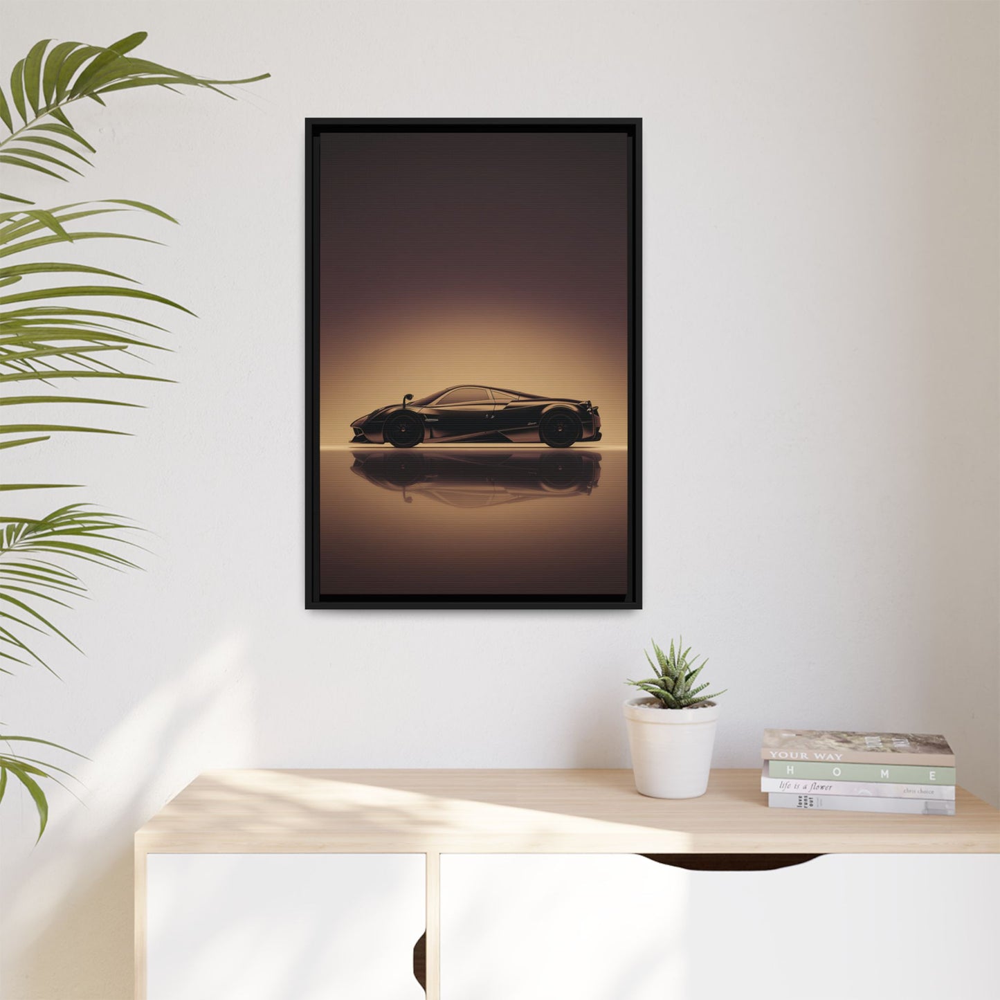 Pagani Huayra – Airflow Silhouette | Luxury Matte Canvas