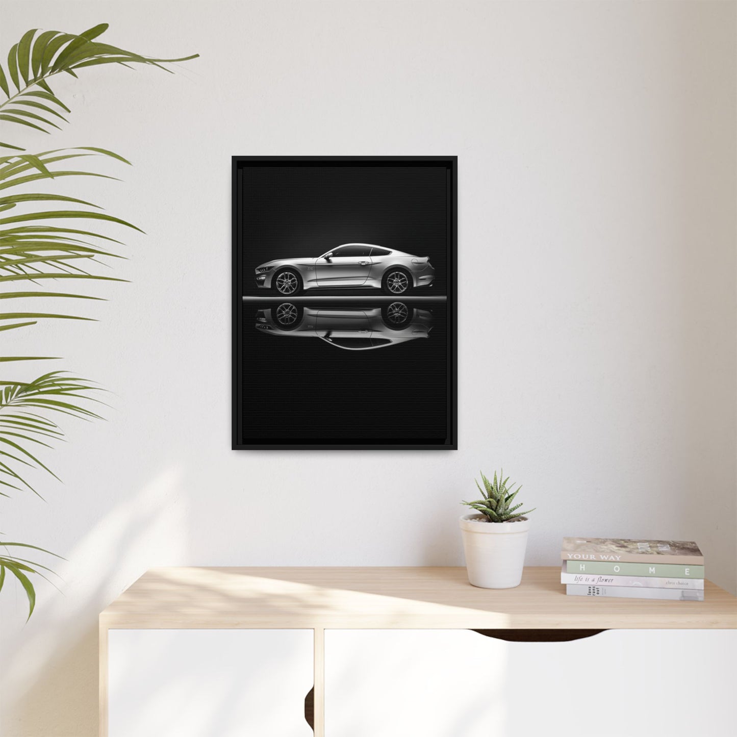 Ford Mustang GT (S550) – Modern Muscle Silhouette | Luxury Matte Canvas