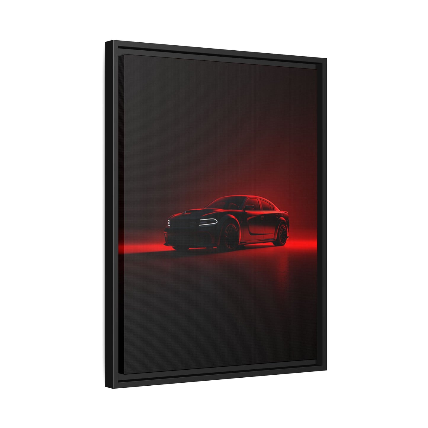 Dodge Charger Hellcat – Supercharged Sedan Silhouette | Luxury Matte Canvas