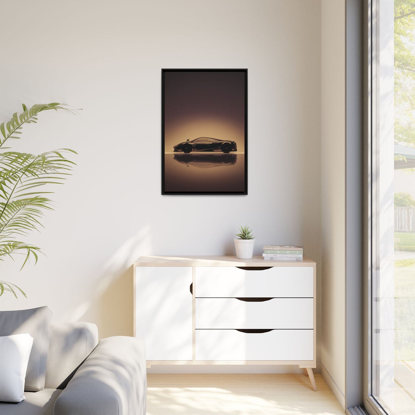 Pagani Huayra – Airflow Silhouette | Luxury Matte Canvas