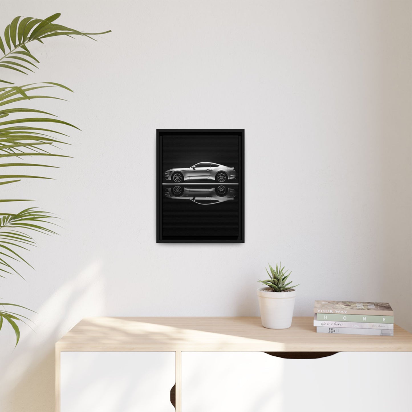 Ford Mustang GT (S550) – Modern Muscle Silhouette | Luxury Matte Canvas