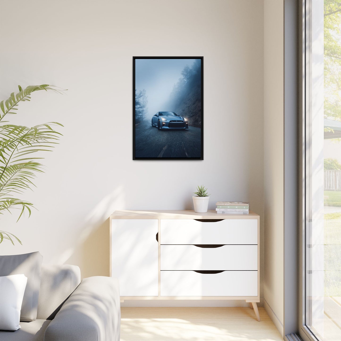 Nissan GT-R R35 – Godzilla Silhouette | Luxury Matte Canvas