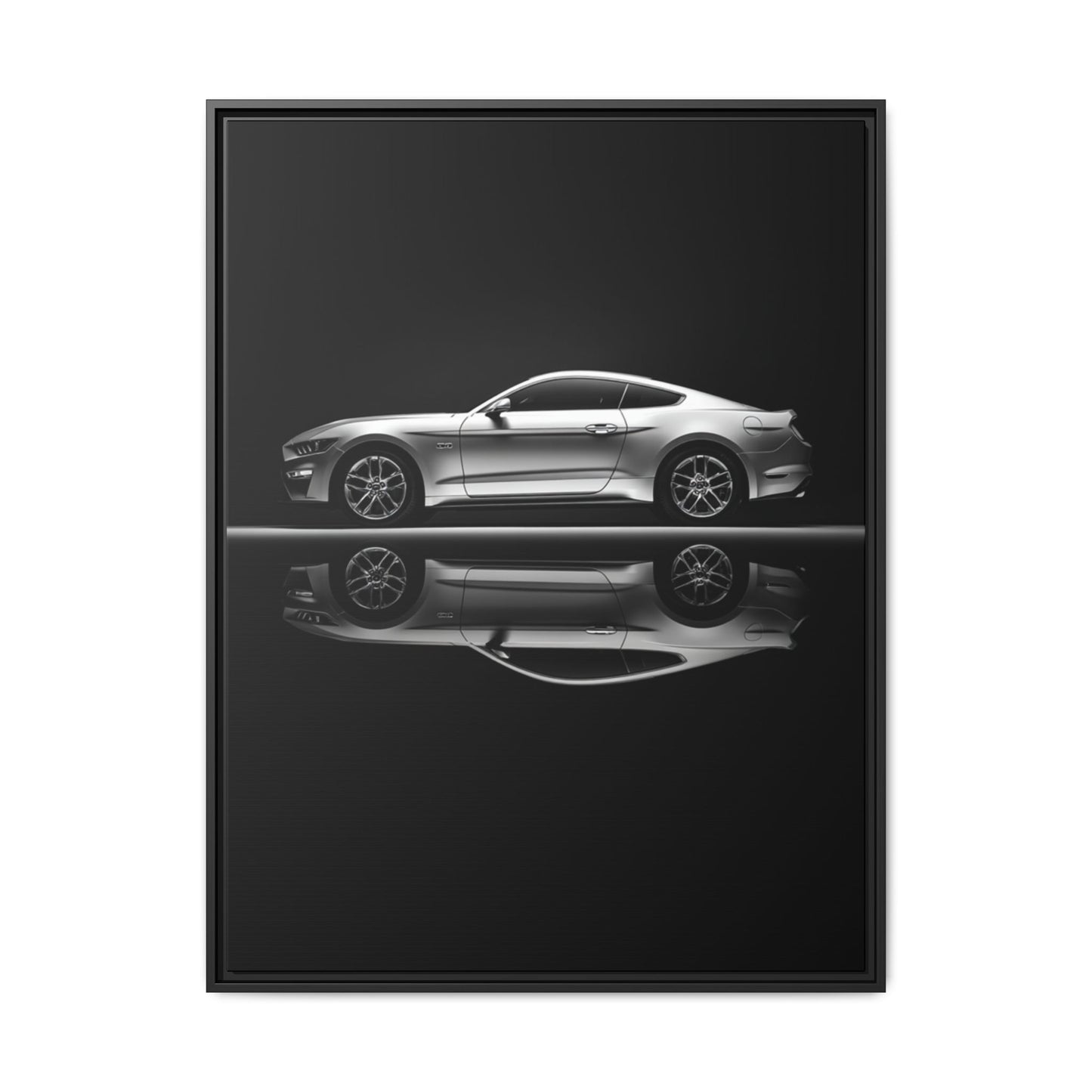 Ford Mustang GT (S550) – Modern Muscle Silhouette | Luxury Matte Canvas