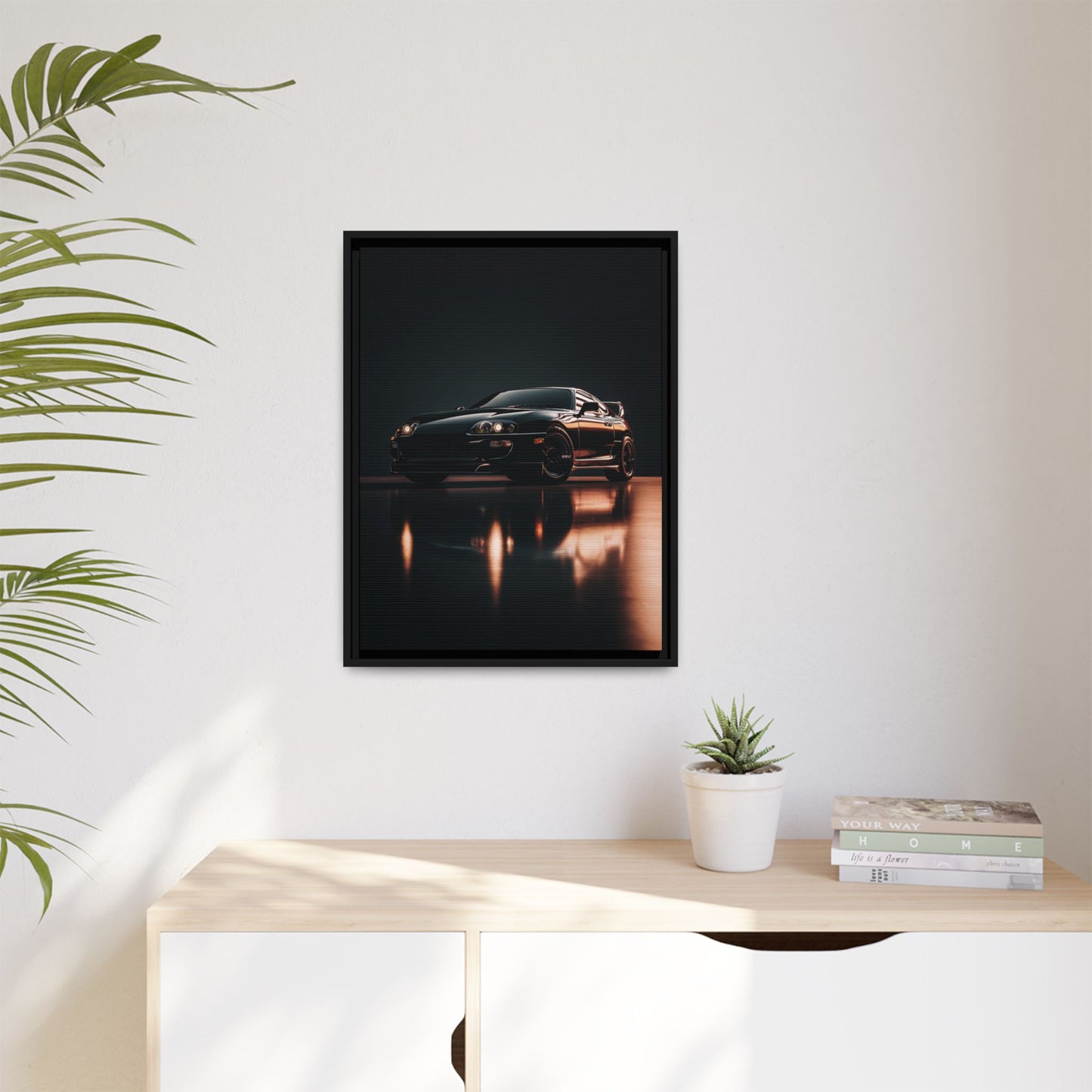 Toyota Supra MK4 – JDM Icon Silhouette | Luxury Matte Canvas