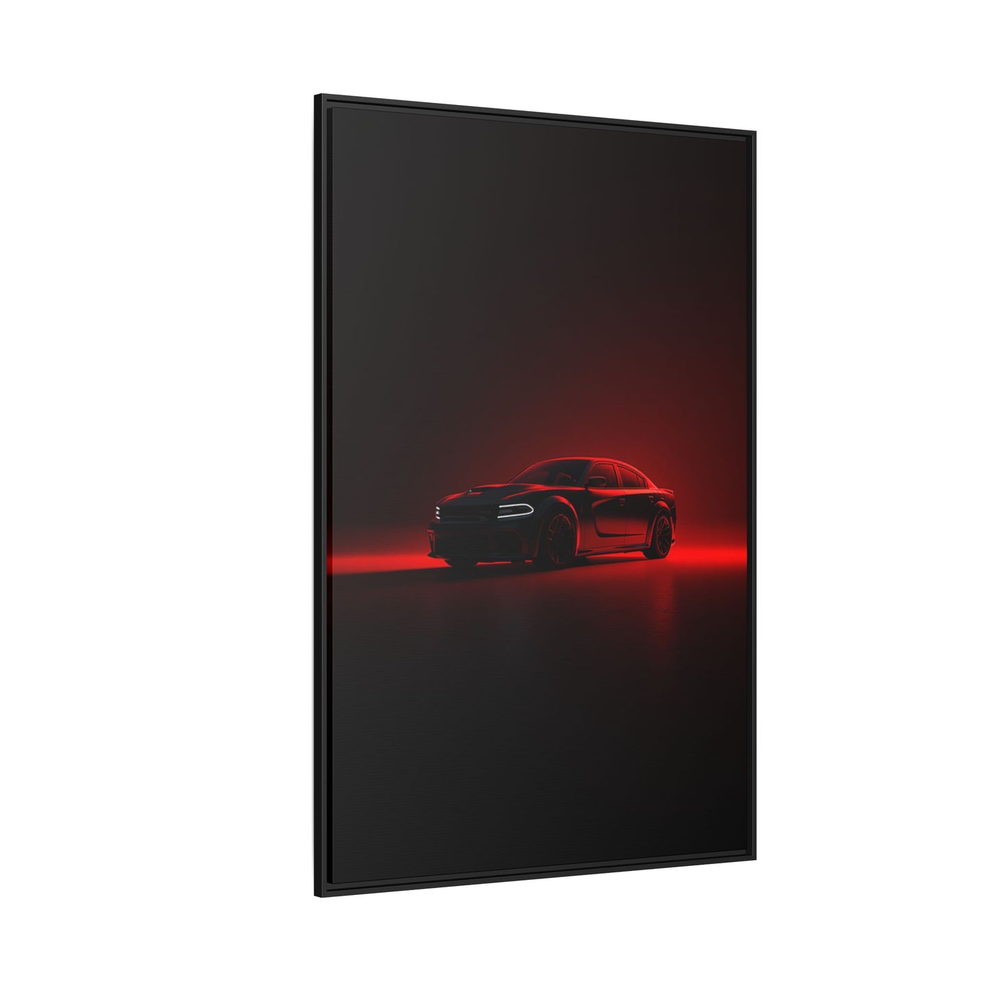 Dodge Charger Hellcat – Supercharged Sedan Silhouette | Luxury Matte Canvas