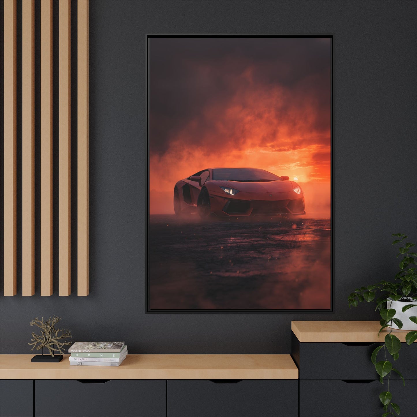 Lamborghini Aventador – Dominance Silhouette | Luxury Matte Canvas