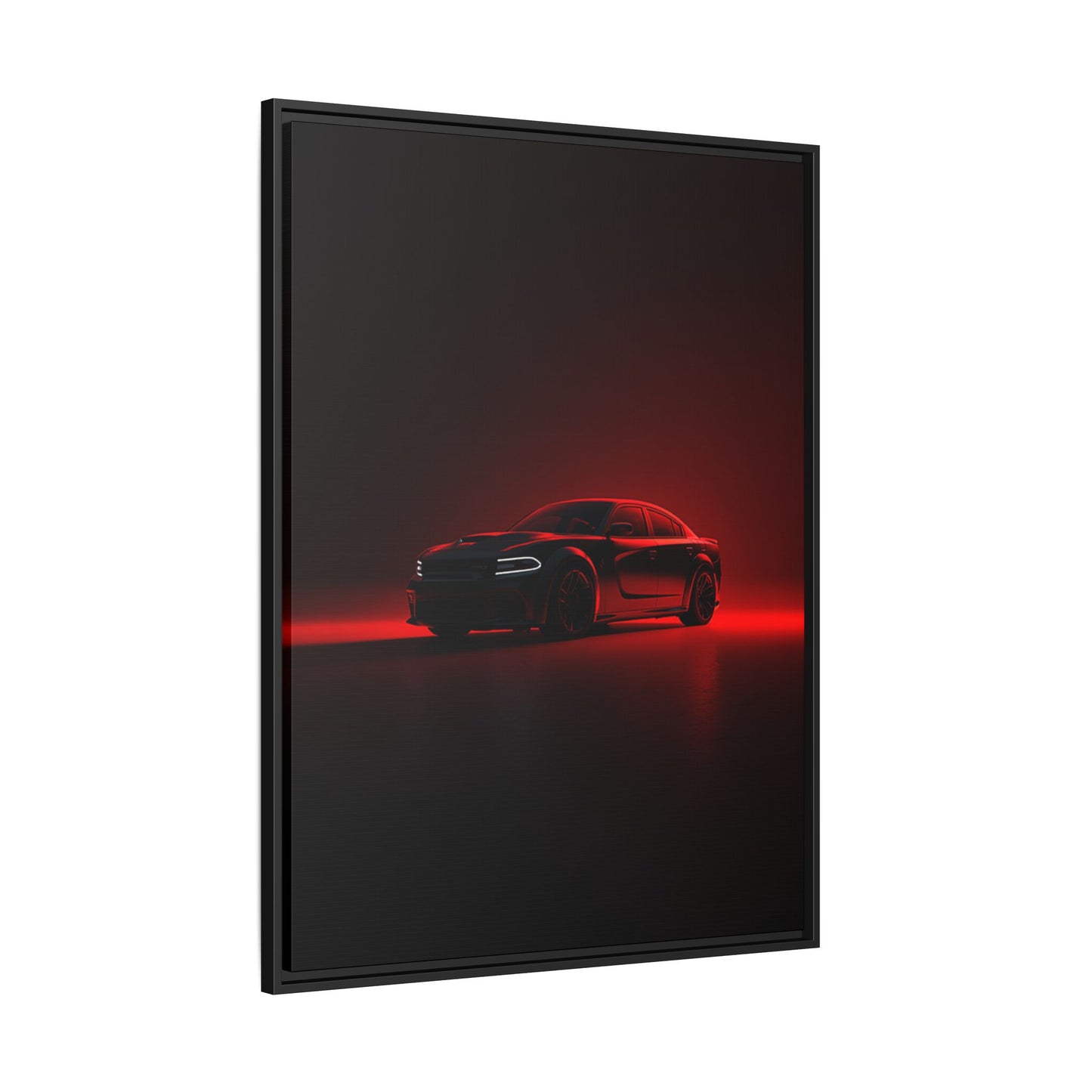 Dodge Charger Hellcat – Supercharged Sedan Silhouette | Luxury Matte Canvas