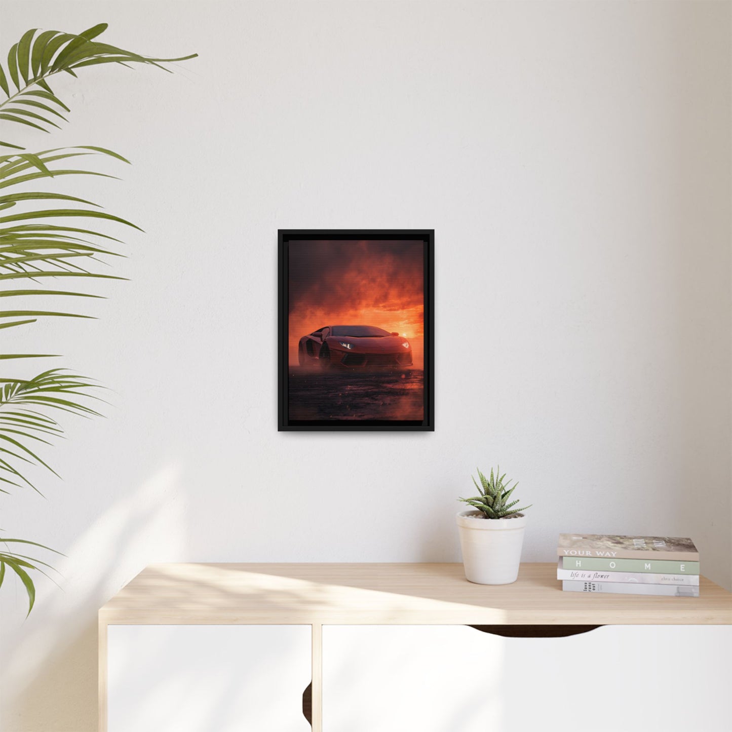 Lamborghini Aventador – Dominance Silhouette | Luxury Matte Canvas