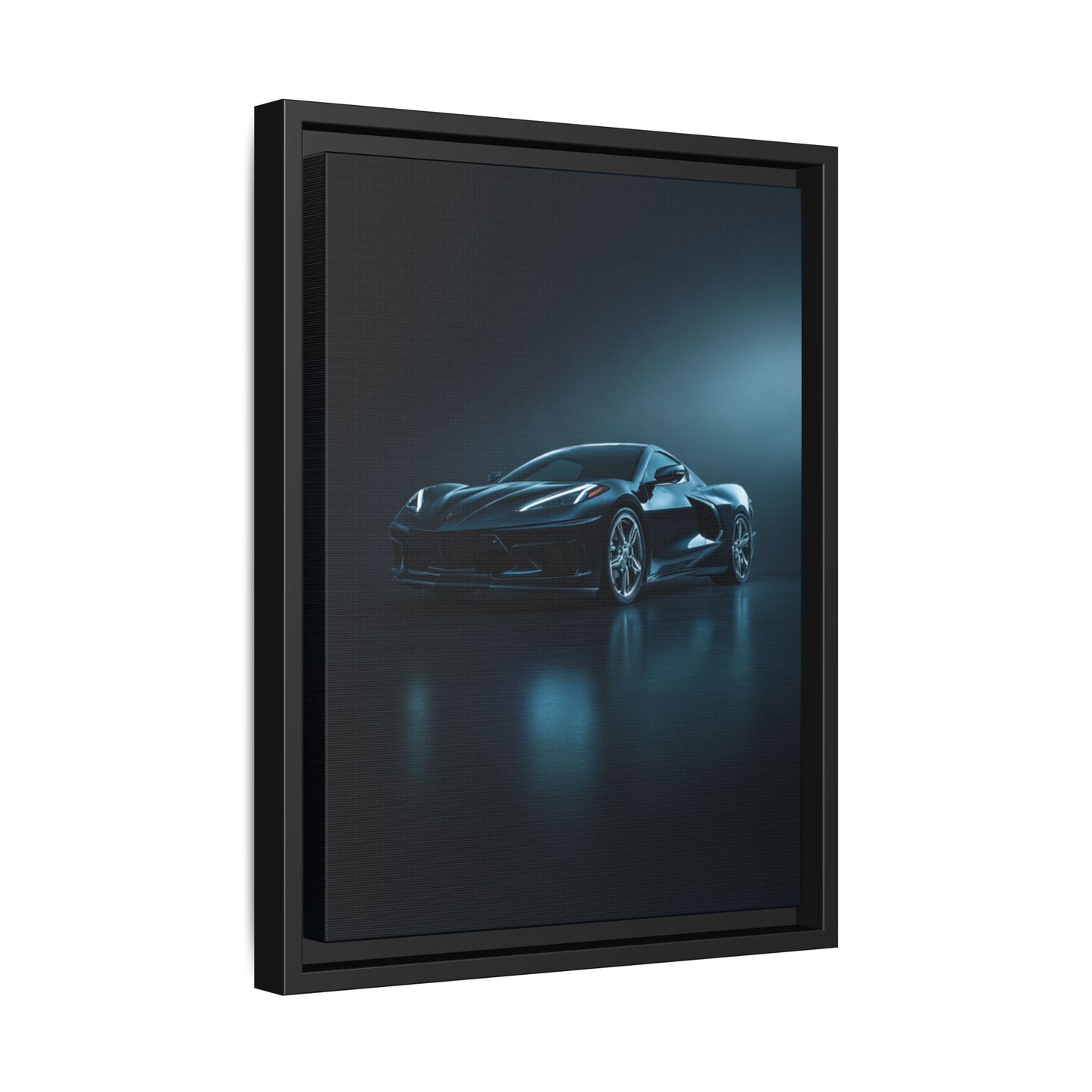 Chevrolet Corvette C8 Stingray – Mid-Engine Silhouette | Luxury Matte Canvas