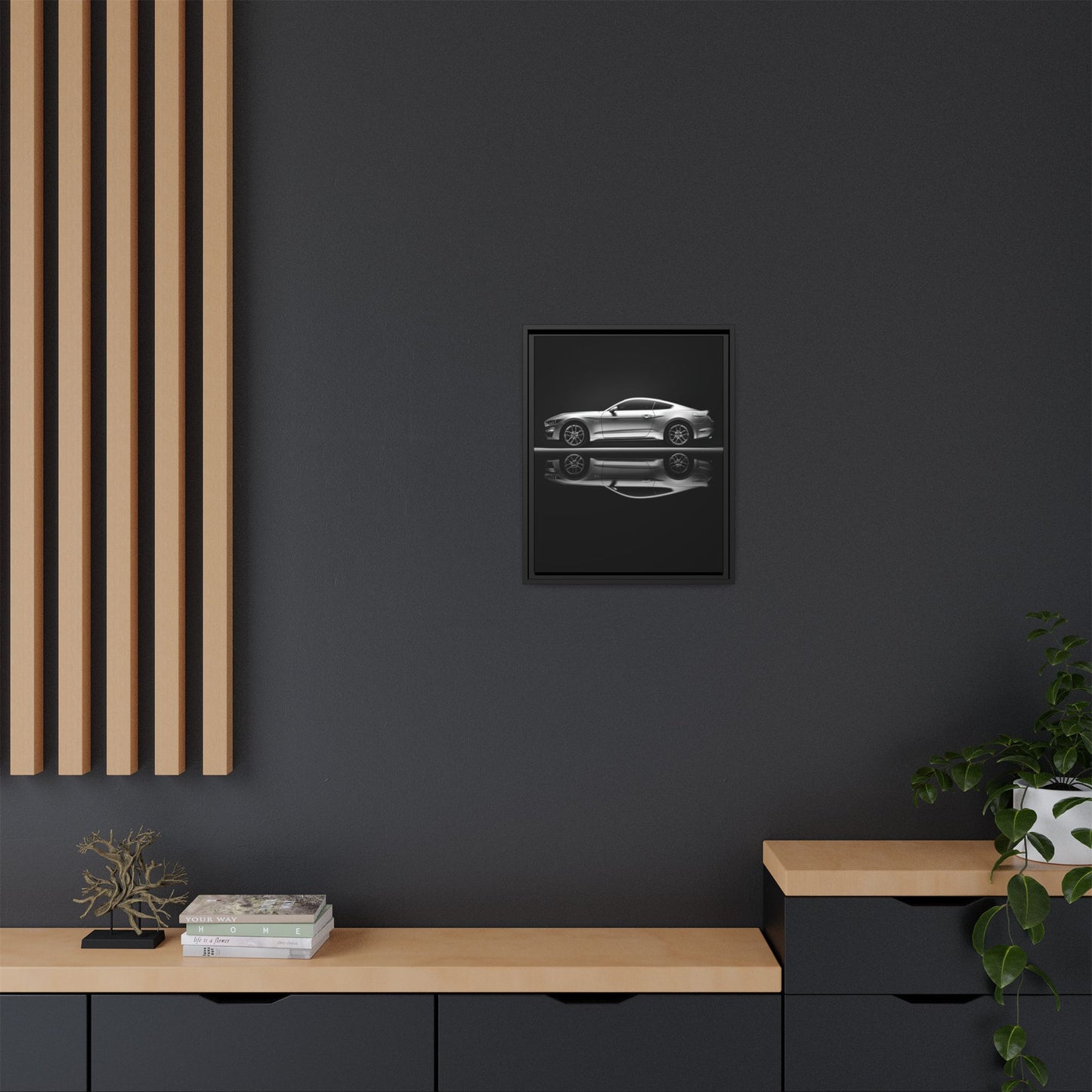 Ford Mustang GT (S550) – Modern Muscle Silhouette | Luxury Matte Canvas