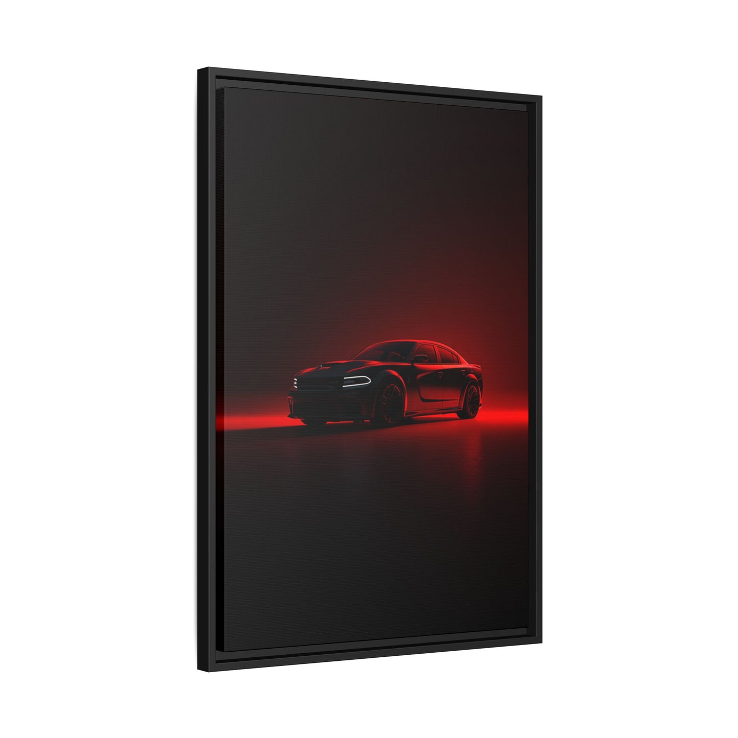 Dodge Charger Hellcat – Supercharged Sedan Silhouette | Luxury Matte Canvas