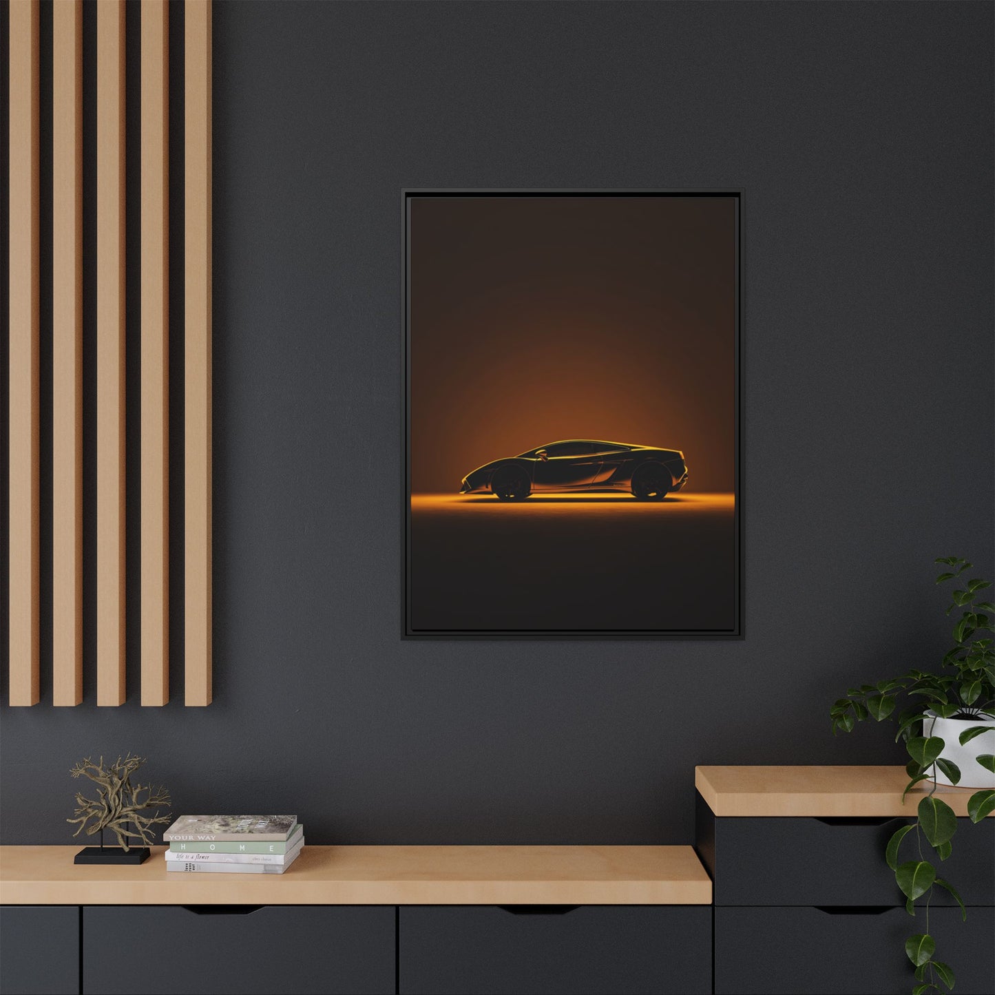 Lamborghini Gallardo – Classic Bull Silhouette | Luxury Matte Canvas