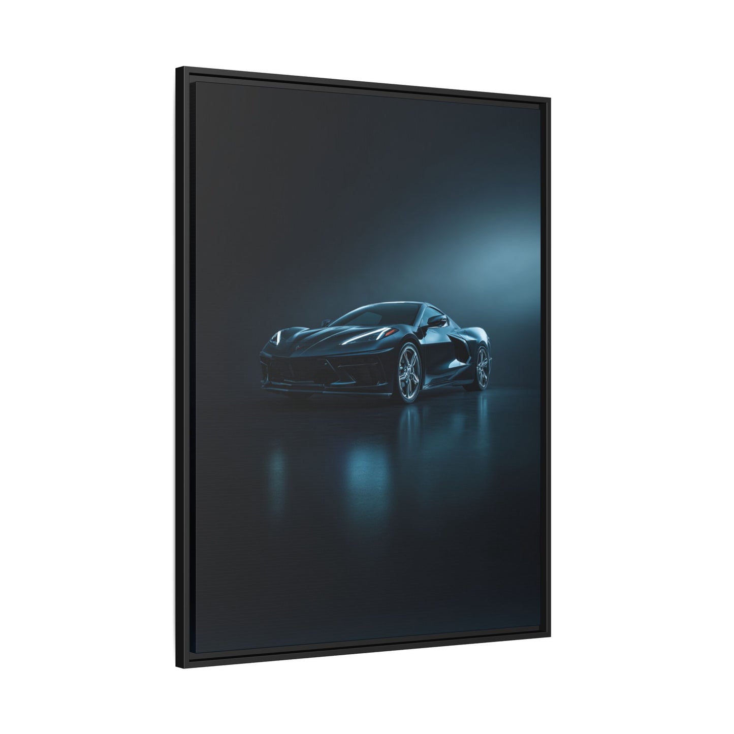 Chevrolet Corvette C8 Stingray – Mid-Engine Silhouette | Luxury Matte Canvas