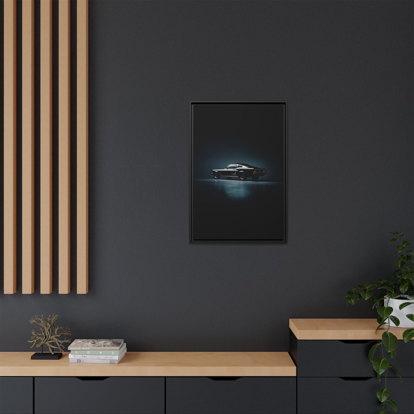 1967 Ford Mustang – Classic Muscle Silhouette | Luxury Matte Canvas