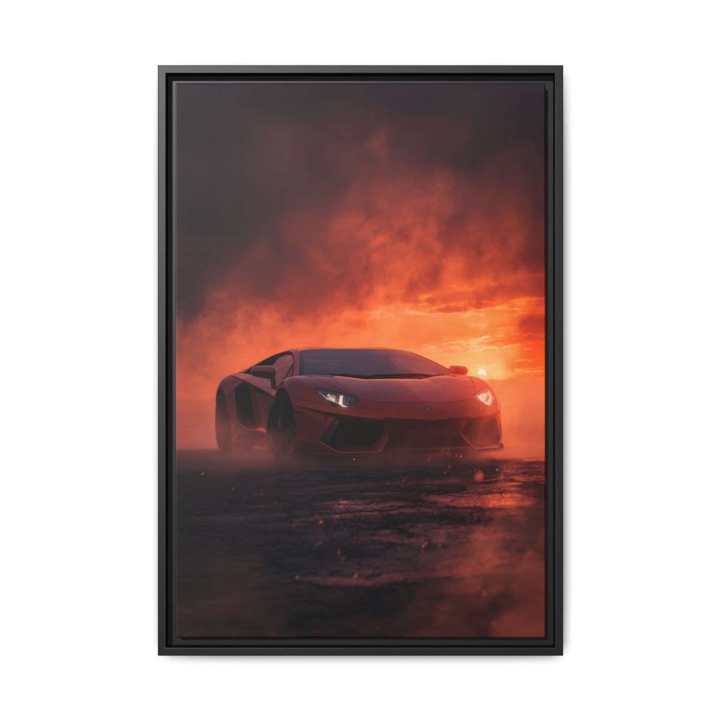 Lamborghini Aventador – Dominance Silhouette | Luxury Matte Canvas