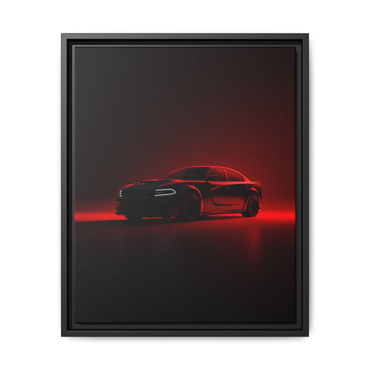 Dodge Charger Hellcat – Supercharged Sedan Silhouette | Luxury Matte Canvas