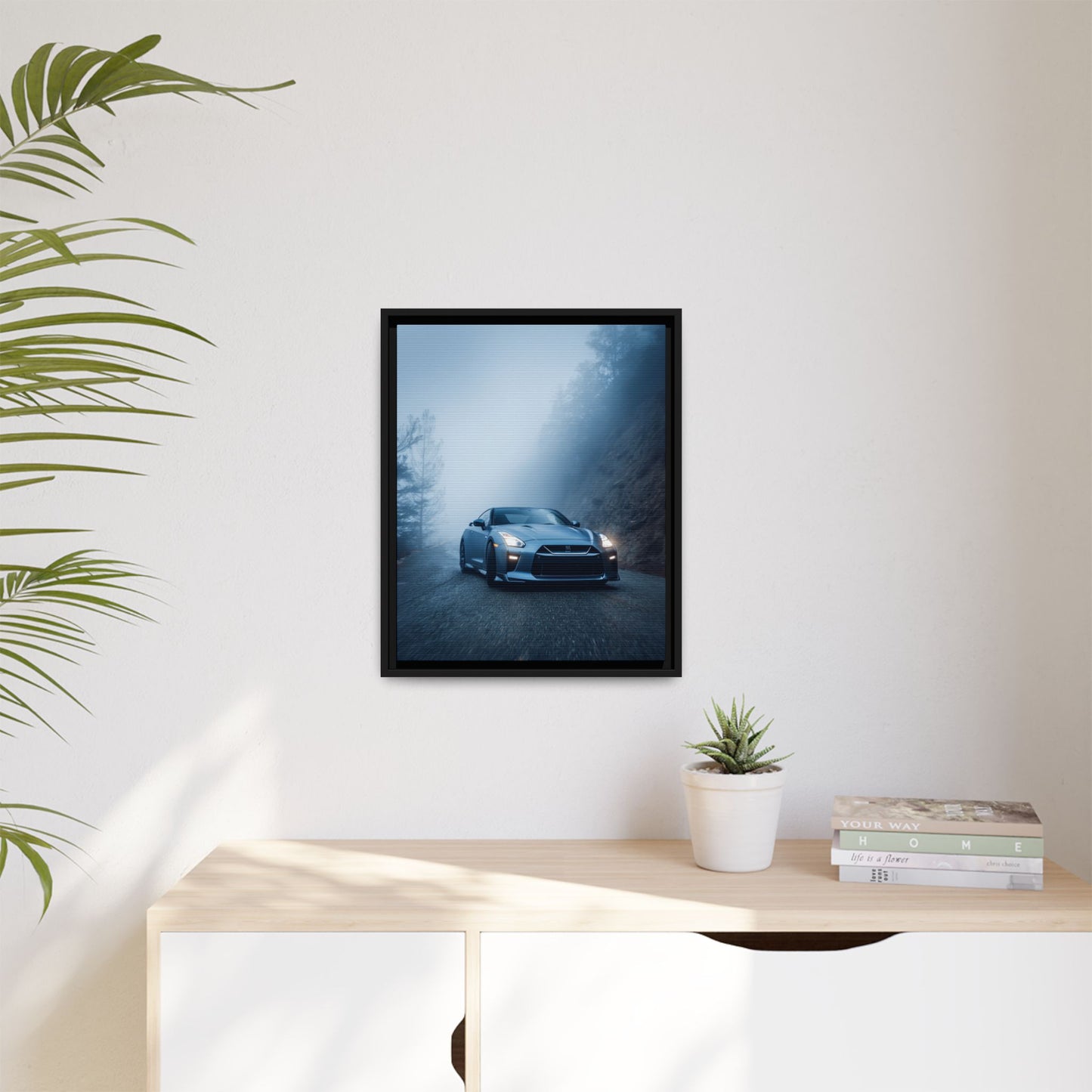 Nissan GT-R R35 – Godzilla Silhouette | Luxury Matte Canvas