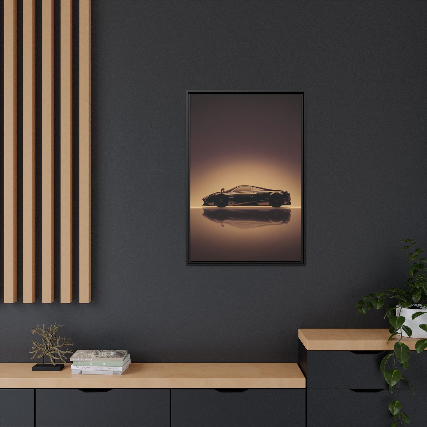 Pagani Huayra – Airflow Silhouette | Luxury Matte Canvas