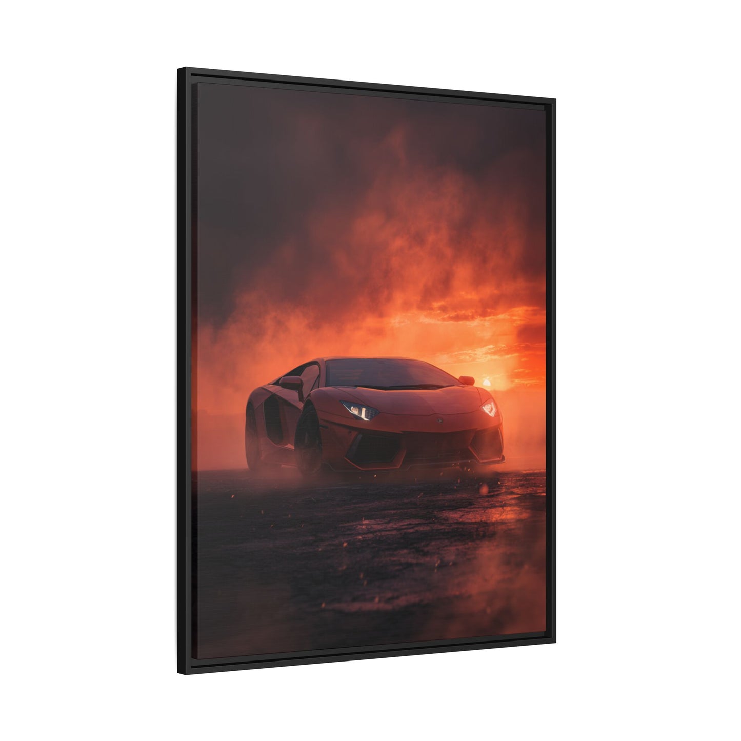 Lamborghini Aventador – Dominance Silhouette | Luxury Matte Canvas