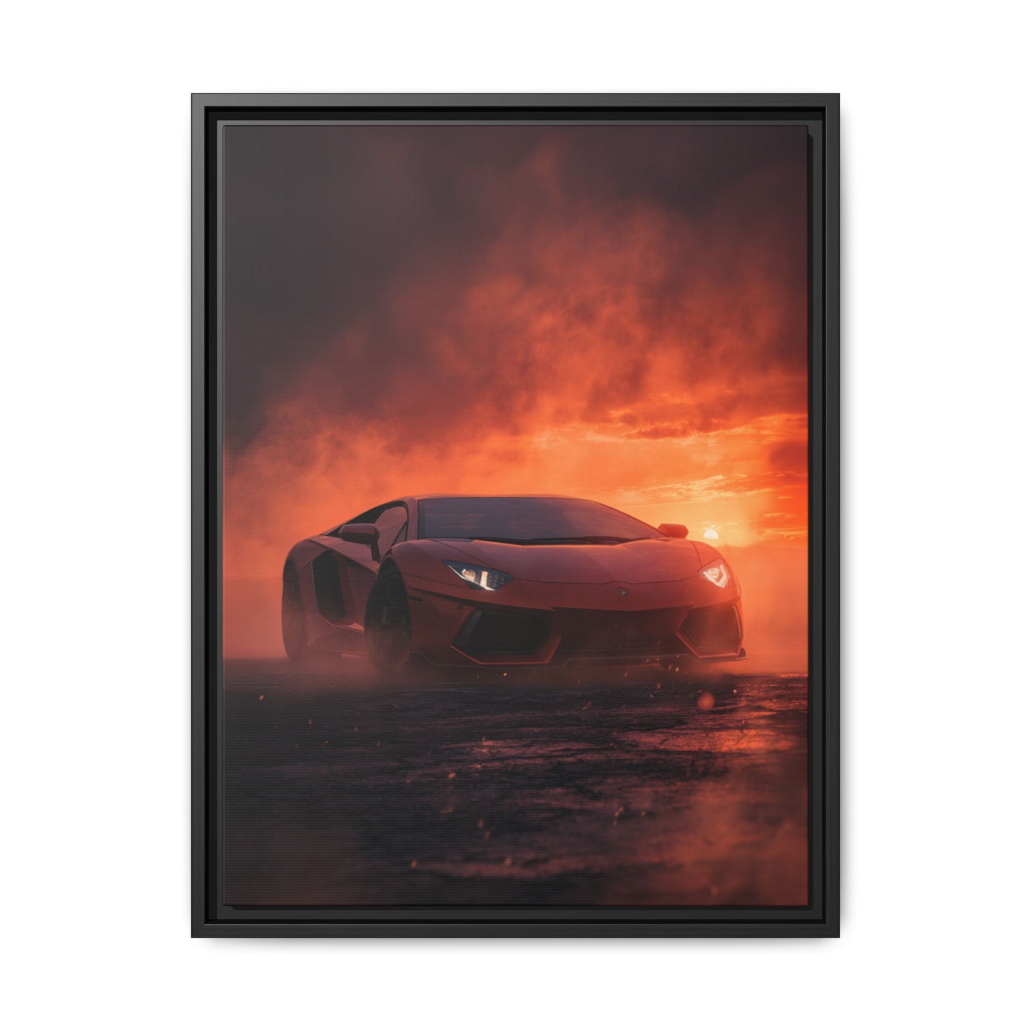 Lamborghini Aventador – Dominance Silhouette | Luxury Matte Canvas