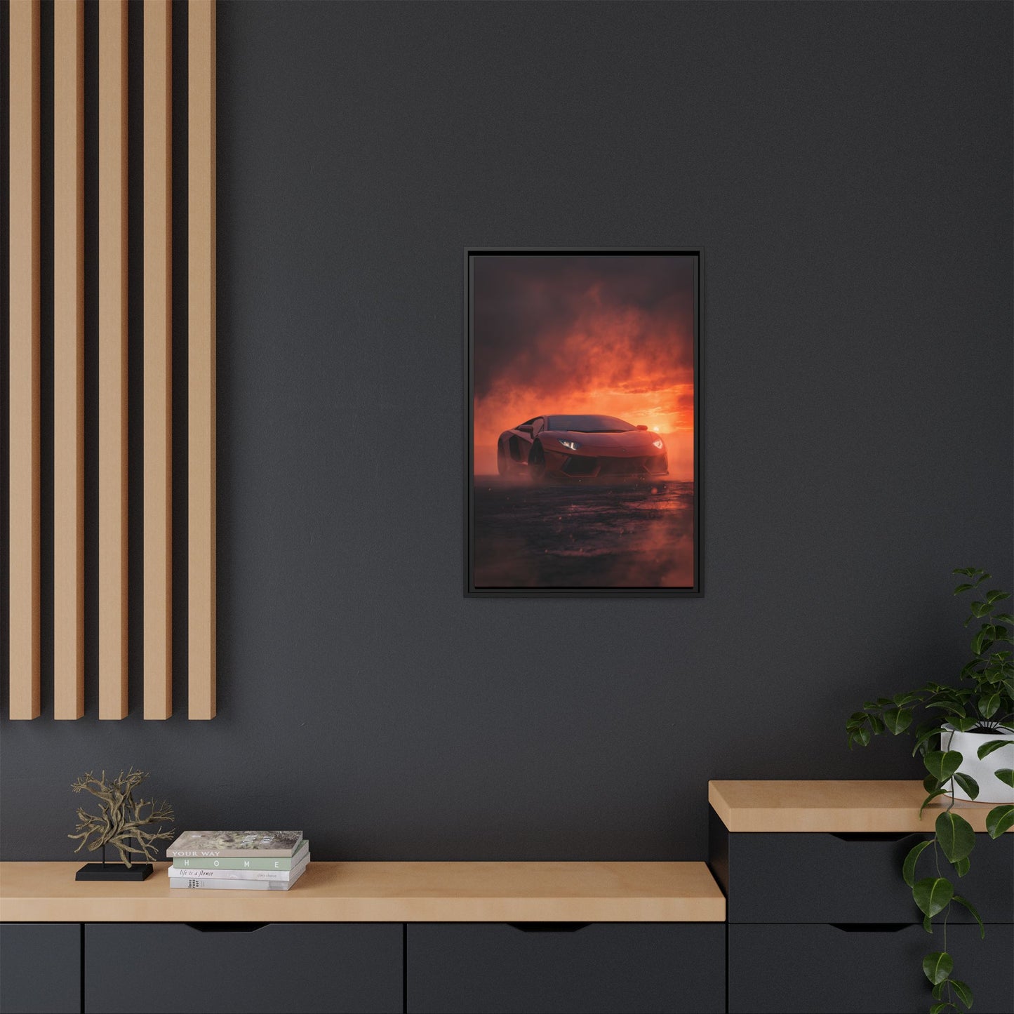 Lamborghini Aventador – Dominance Silhouette | Luxury Matte Canvas