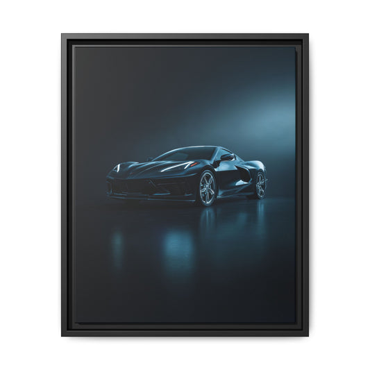 Chevrolet Corvette C8 Stingray – Mid-Engine Silhouette | Luxury Matte Canvas