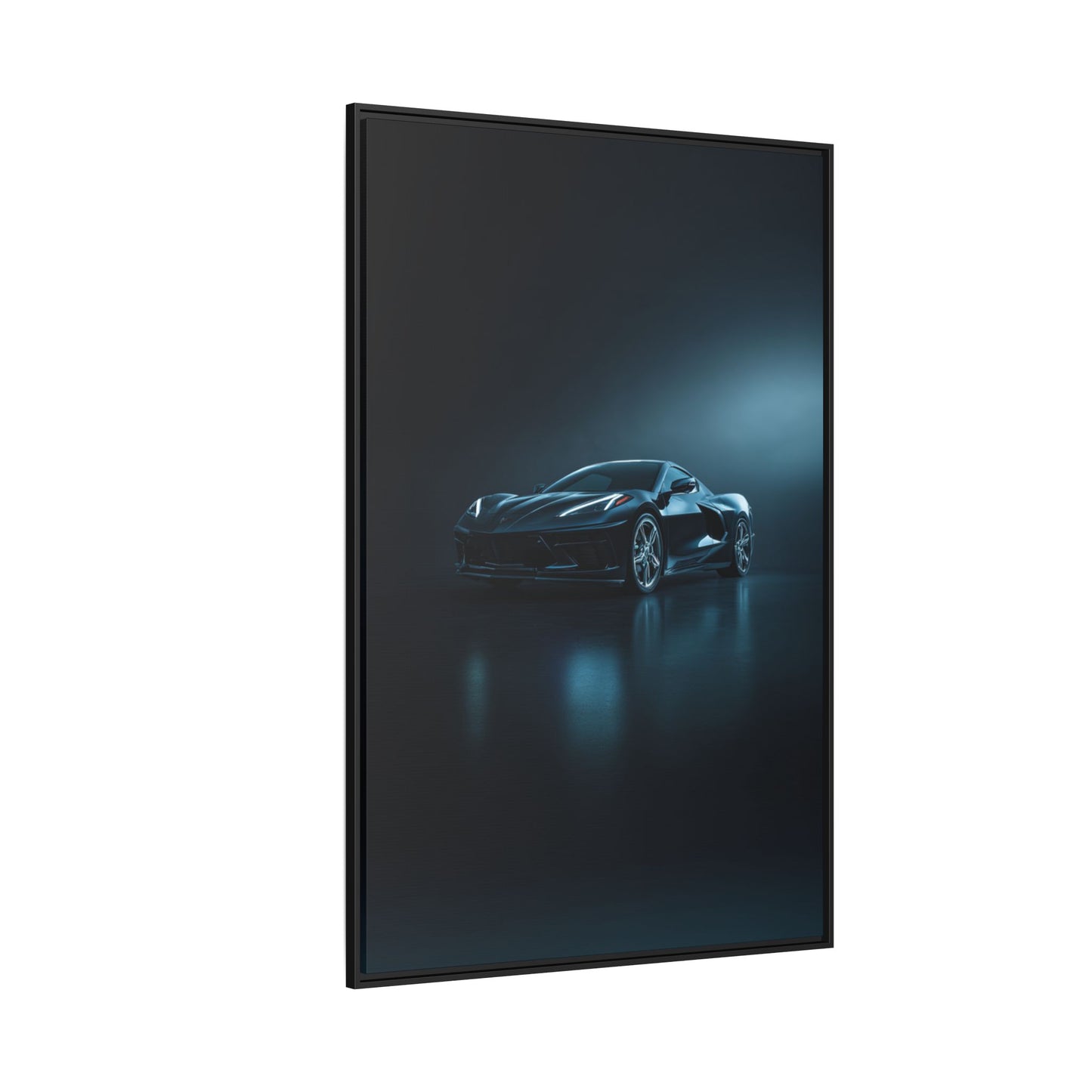 Chevrolet Corvette C8 Stingray – Mid-Engine Silhouette | Luxury Matte Canvas