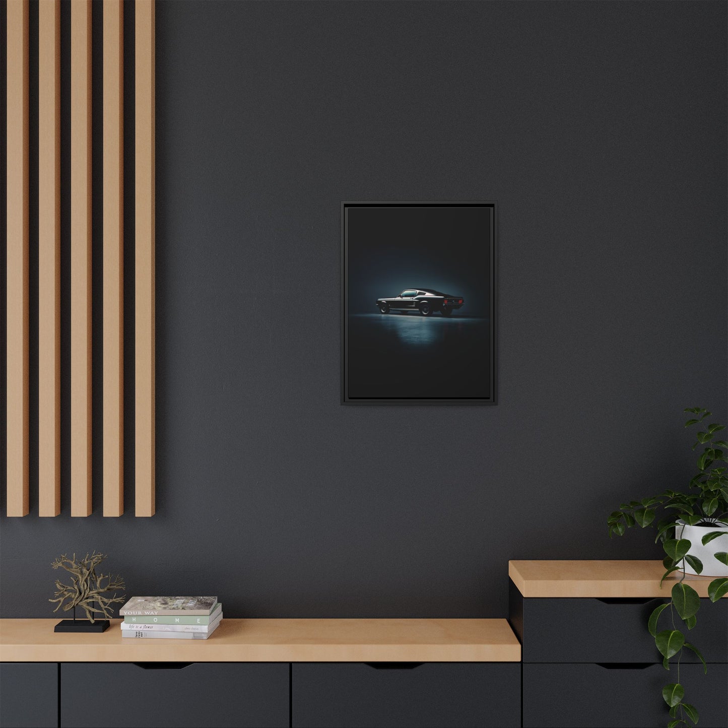 1967 Ford Mustang – Classic Muscle Silhouette | Luxury Matte Canvas