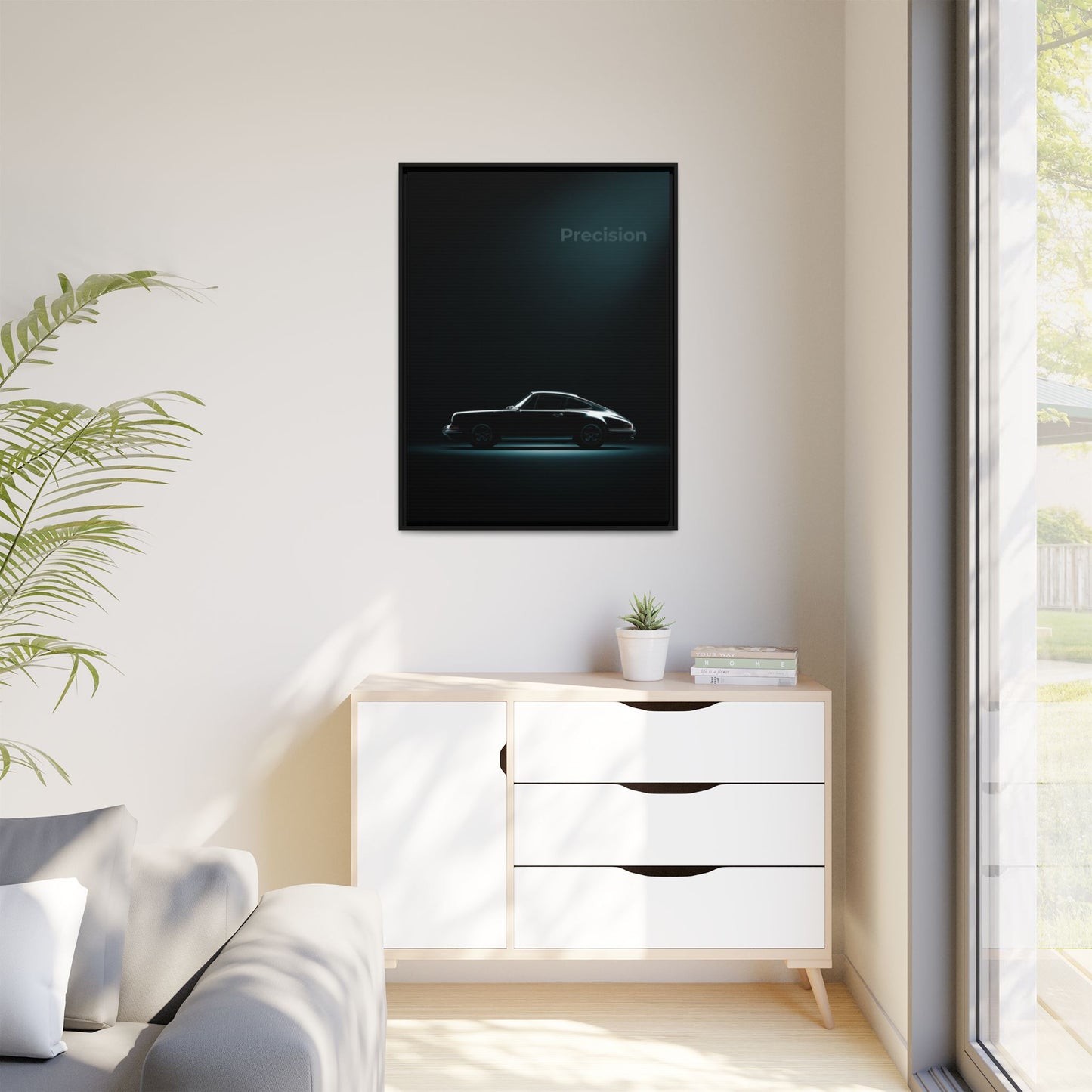 Porsche 911 – Precision Silhouette | Luxury Matte Canvas