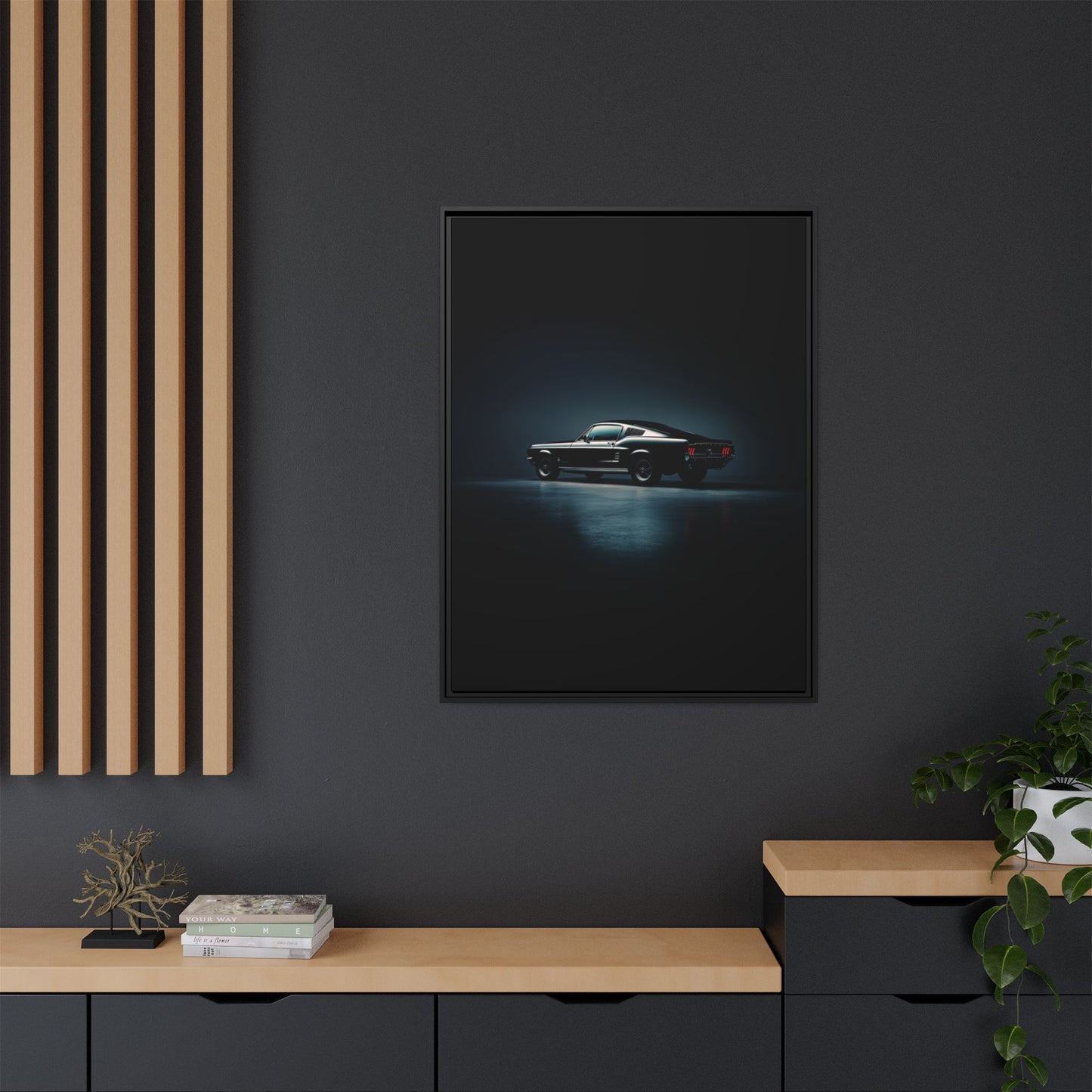 1967 Ford Mustang – Classic Muscle Silhouette | Luxury Matte Canvas