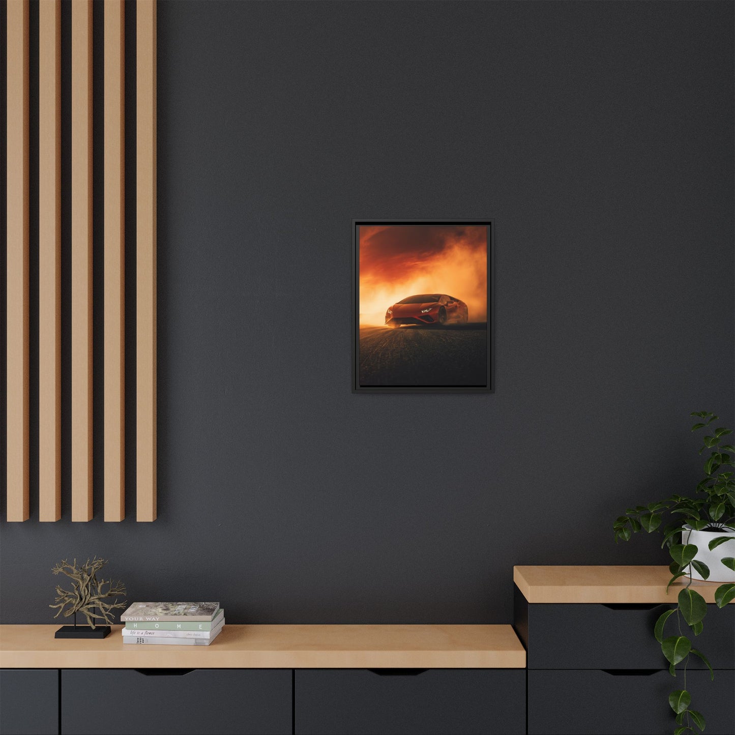 Lamborghini Huracán – Apex Silhouette | Luxury Matte Canvas