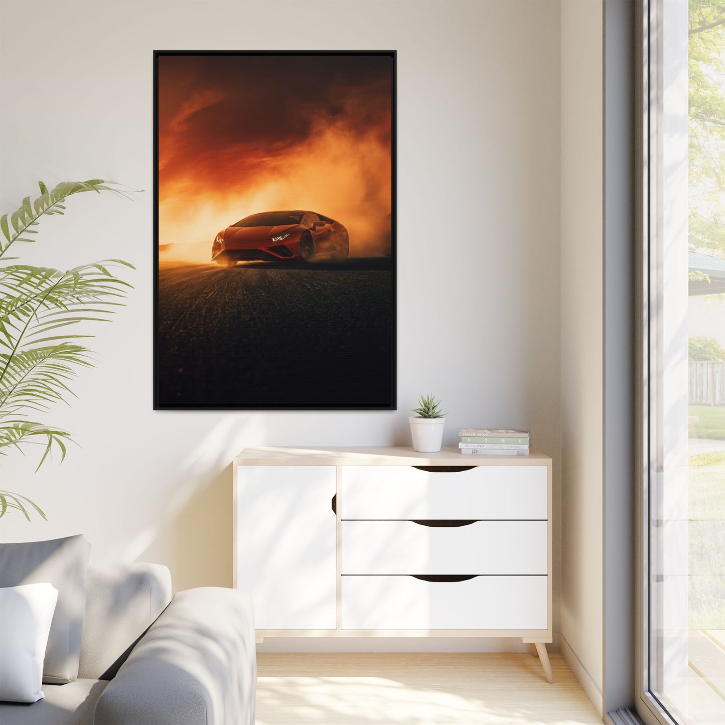 Lamborghini Huracán – Apex Silhouette | Luxury Matte Canvas