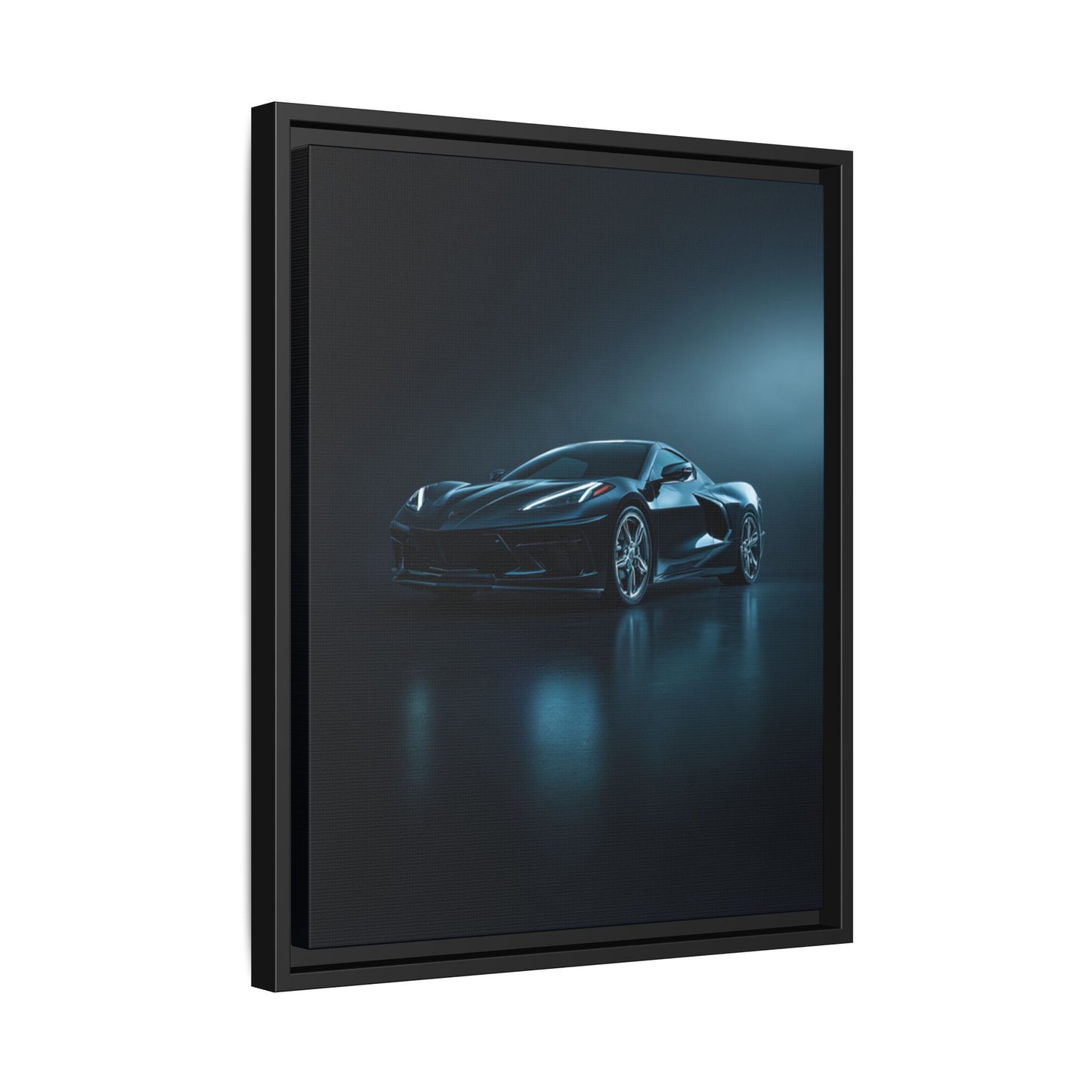 Chevrolet Corvette C8 Stingray – Mid-Engine Silhouette | Luxury Matte Canvas