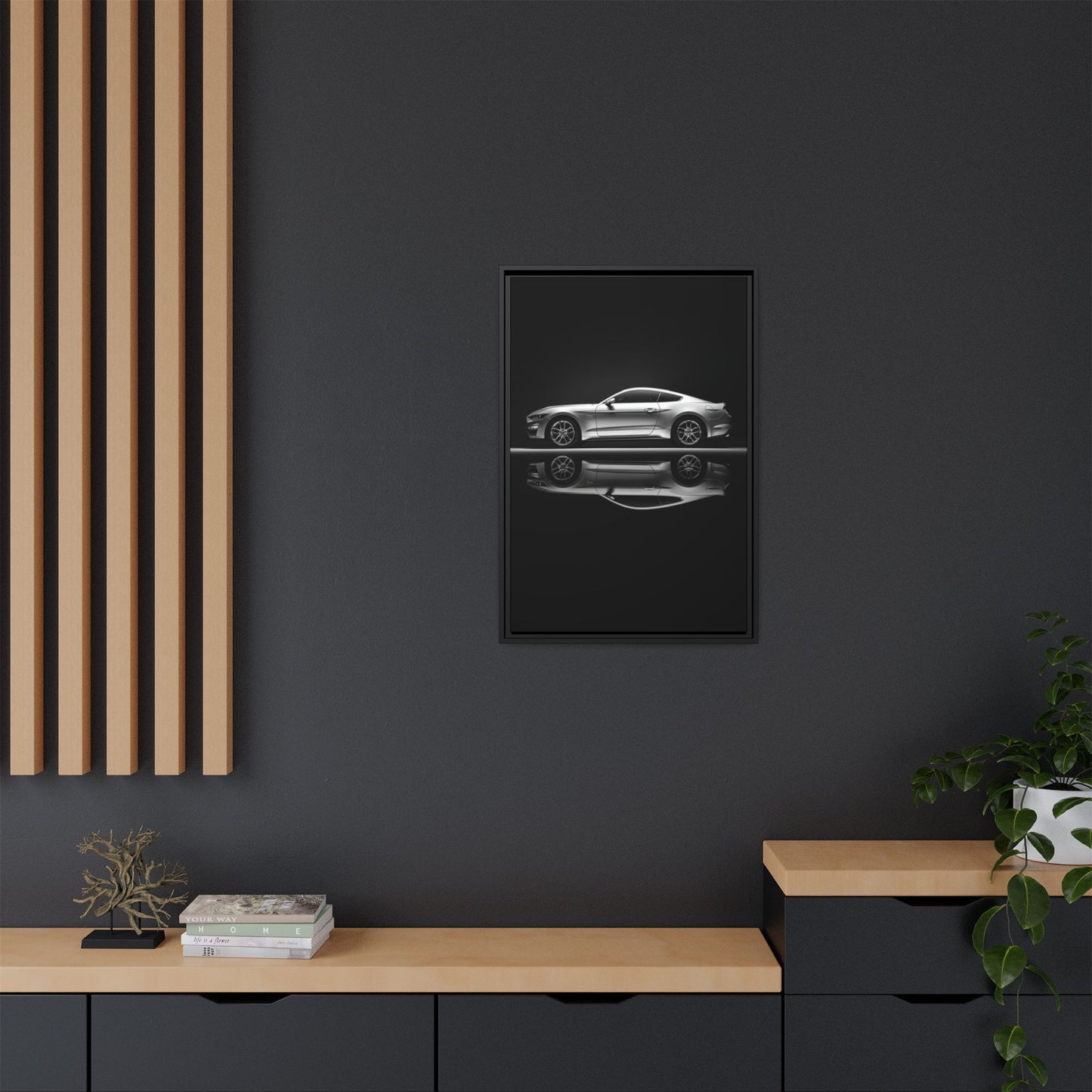 Ford Mustang GT (S550) – Modern Muscle Silhouette | Luxury Matte Canvas
