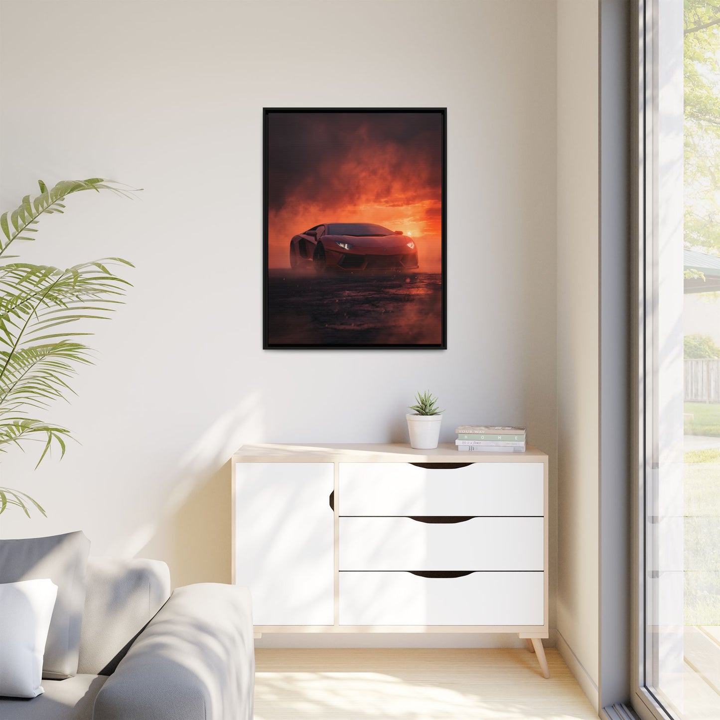 Lamborghini Aventador – Dominance Silhouette | Luxury Matte Canvas