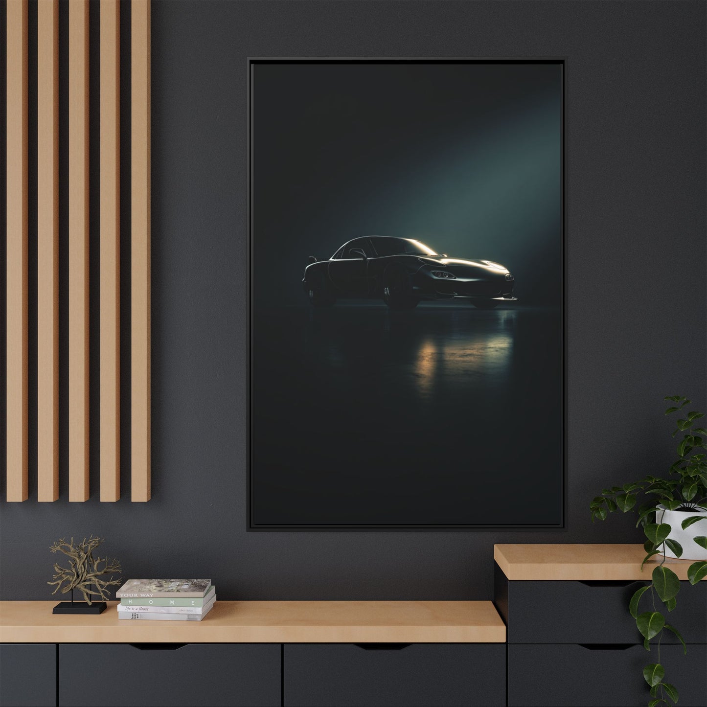 Mazda RX-7 FD – Rotary Legend Silhouette | Luxury Matte Canvas