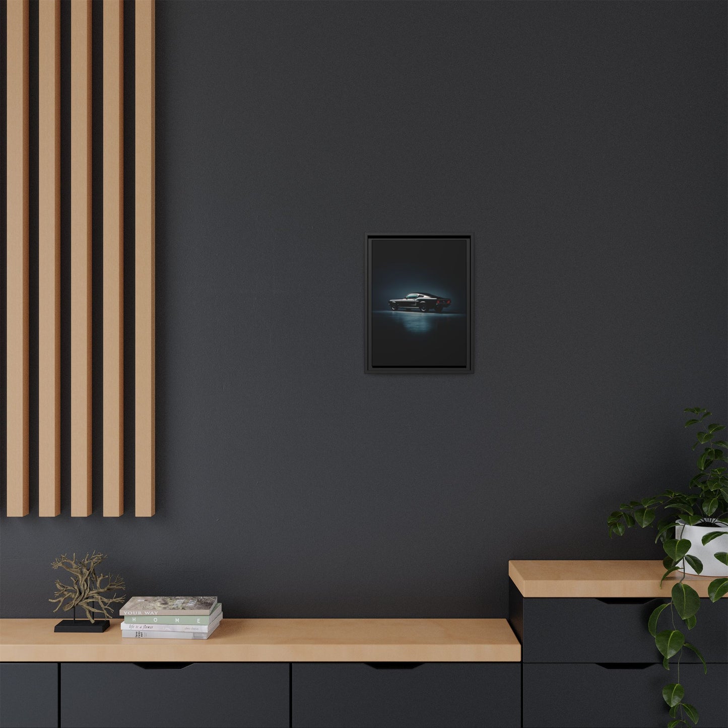 1967 Ford Mustang – Classic Muscle Silhouette | Luxury Matte Canvas