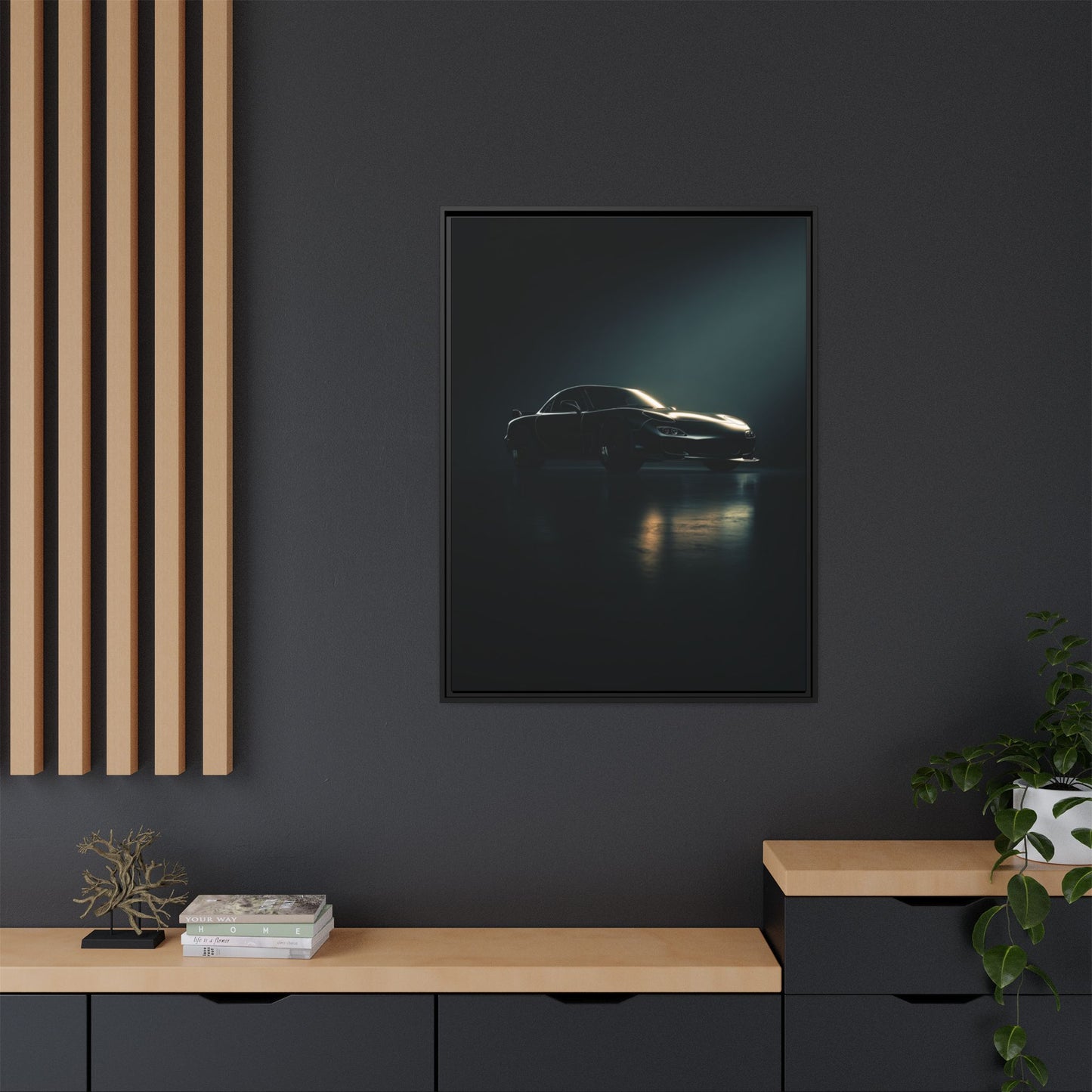 Mazda RX-7 FD – Rotary Legend Silhouette | Luxury Matte Canvas