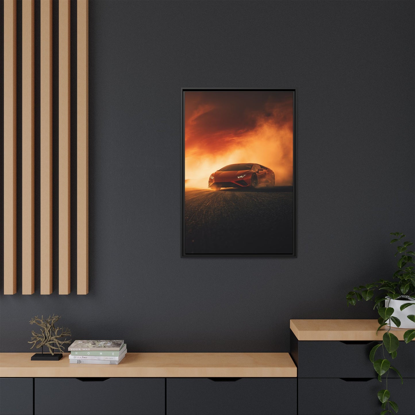 Lamborghini Huracán – Apex Silhouette | Luxury Matte Canvas