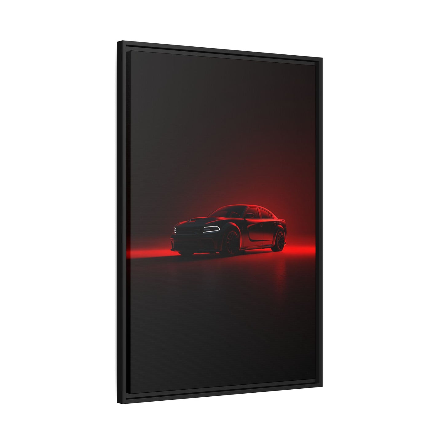 Dodge Charger Hellcat – Supercharged Sedan Silhouette | Luxury Matte Canvas